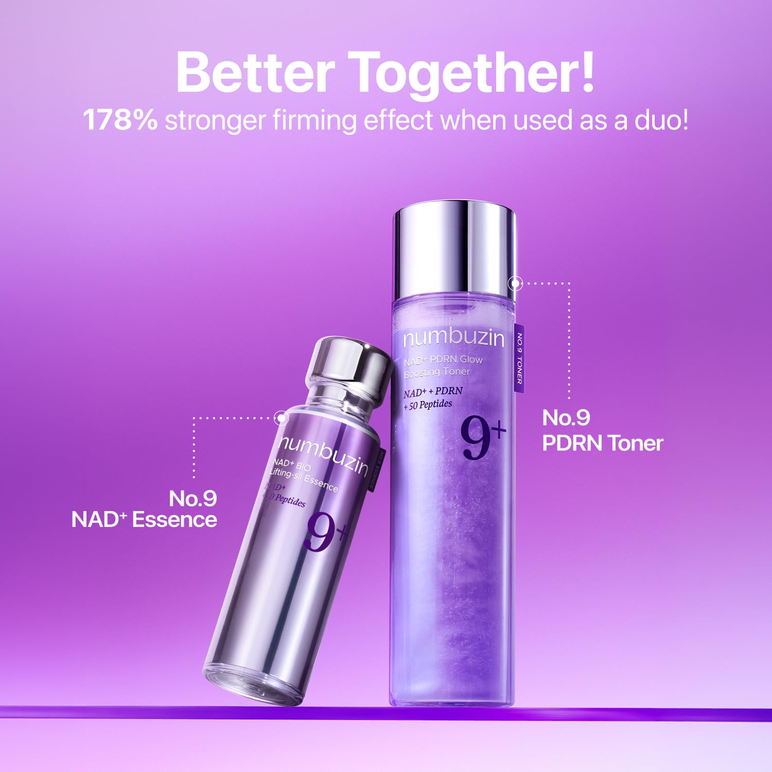 numbuzin No.9 NAD+ Salmon PDRN Toner, Glass Skin Hydrating Toner - numbuzin
