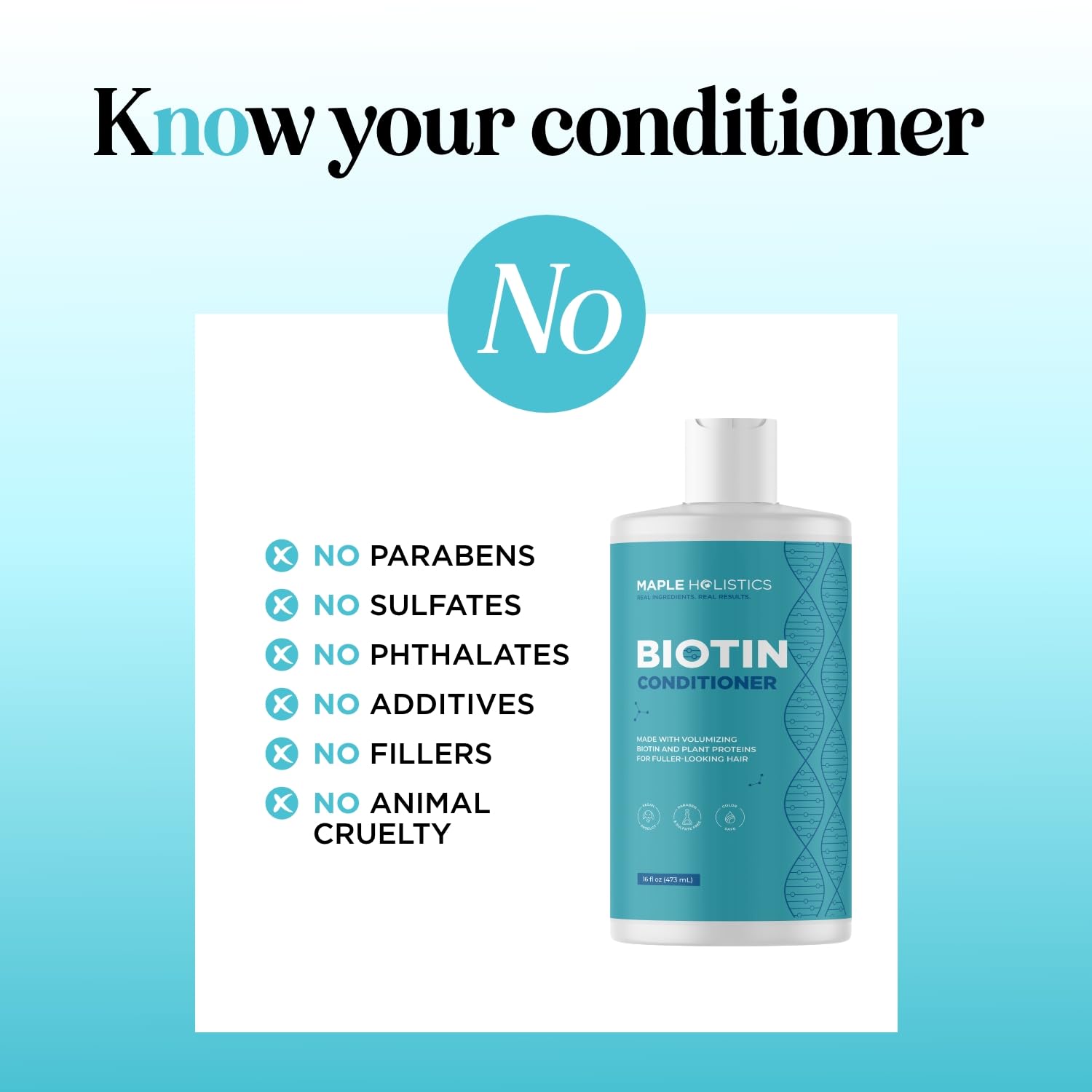Maple Holistics Biotin Conditioner for Thinning Hair - Volumizing Conditioner - Maple Holistics Official Product View 8