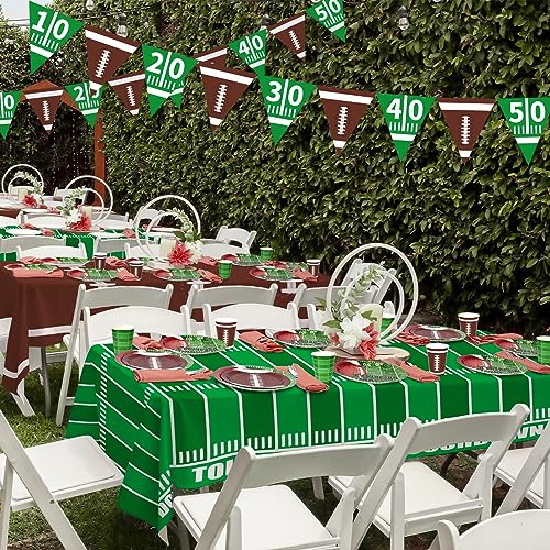 Football Party Decorations Disposable Tablecloth Plastic - Product Imagery