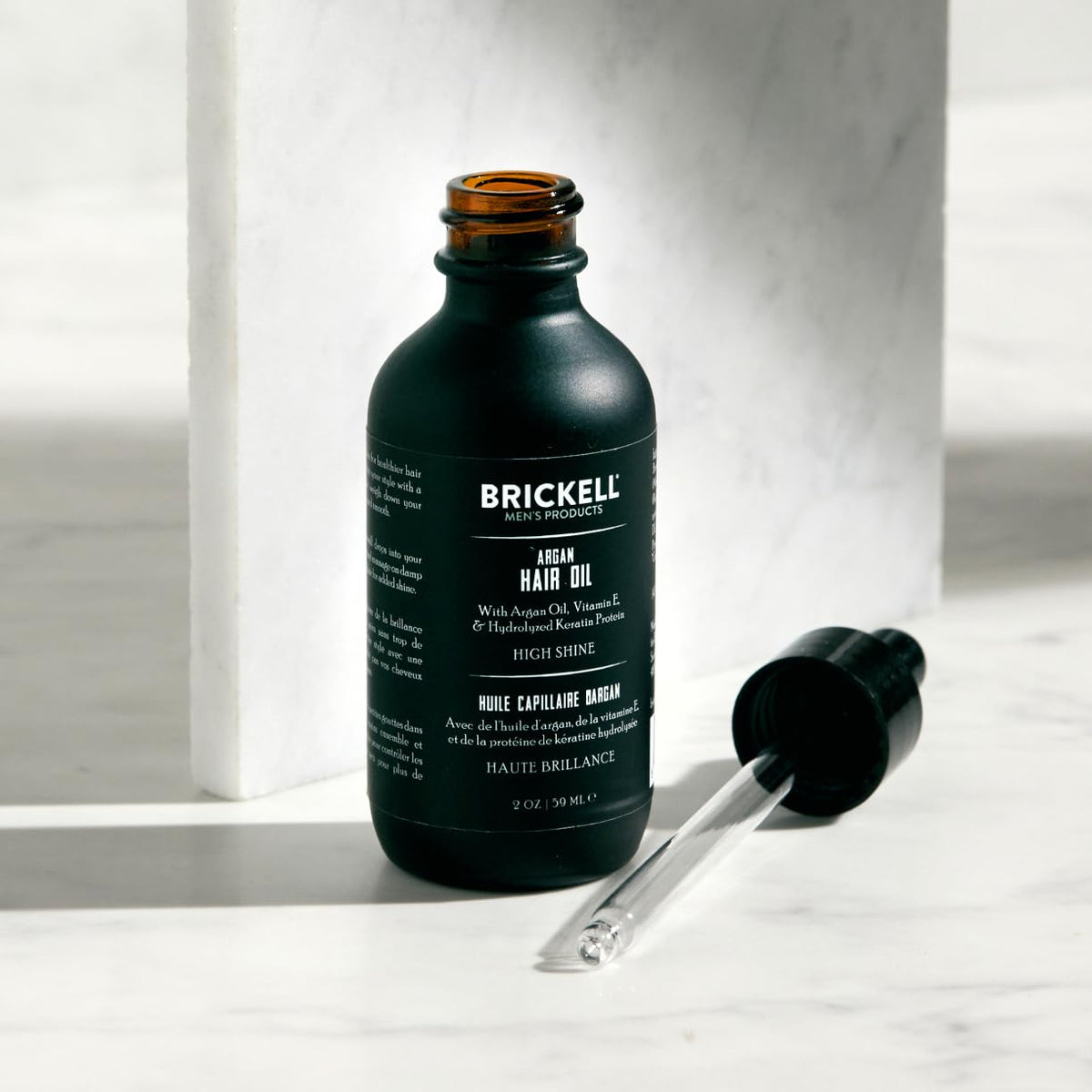 Brickell Men s Argan Oil for Hair Lightweight Hair Oil - Brickell Men's Products Official Imagery - 4