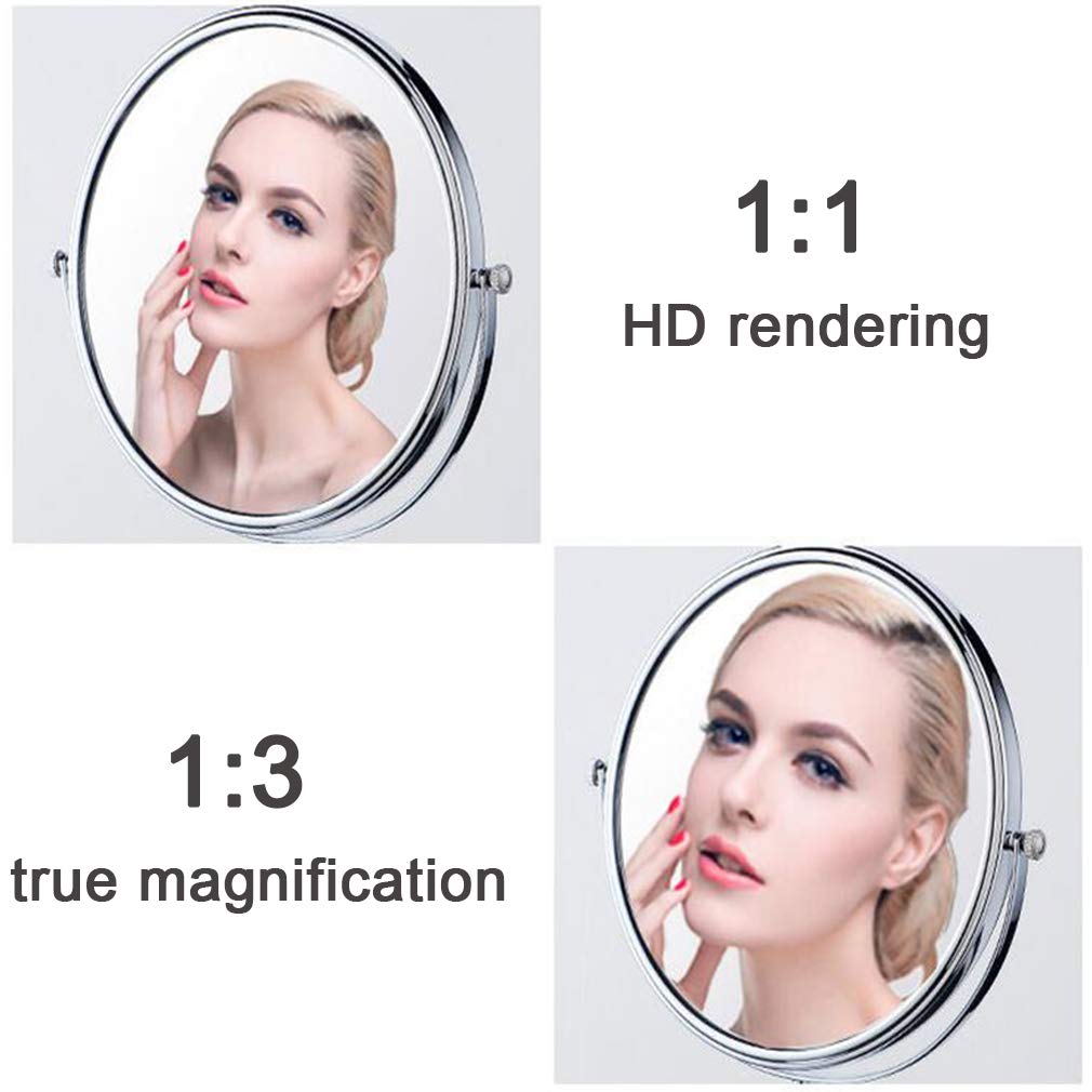 Makeup Vanity Mirror with Lights Two Sided Wall Mounted - QOLOKAFG Official Imagery - 4