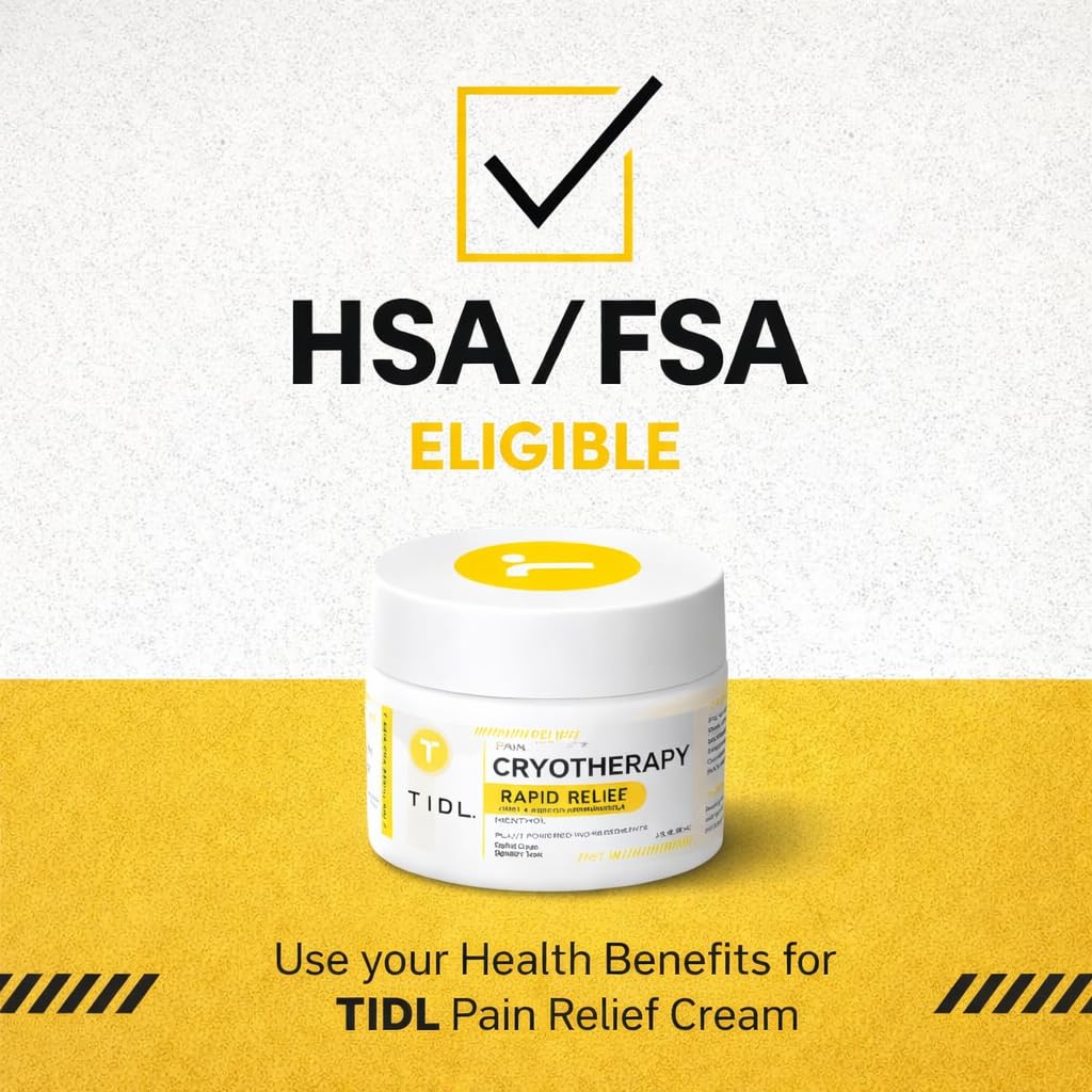 TIDL Cryotherapy Pain Relief Menthol Cream 3 fl oz