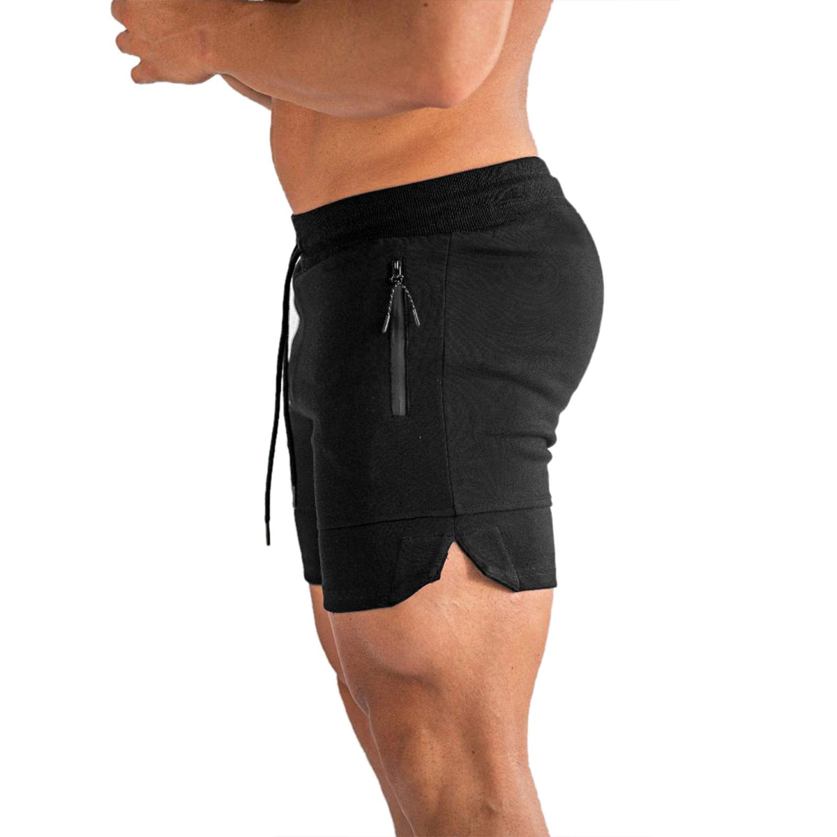 PIDOGYM Men s 5 Gym Shorts with Zipper Pockets for Running - PIDOGYM Official Imagery - 6