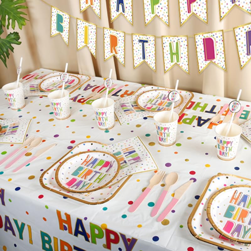 Deluxe Birthday Party Supplies Set Complete Decoration - Party Ready Official Imagery - 1