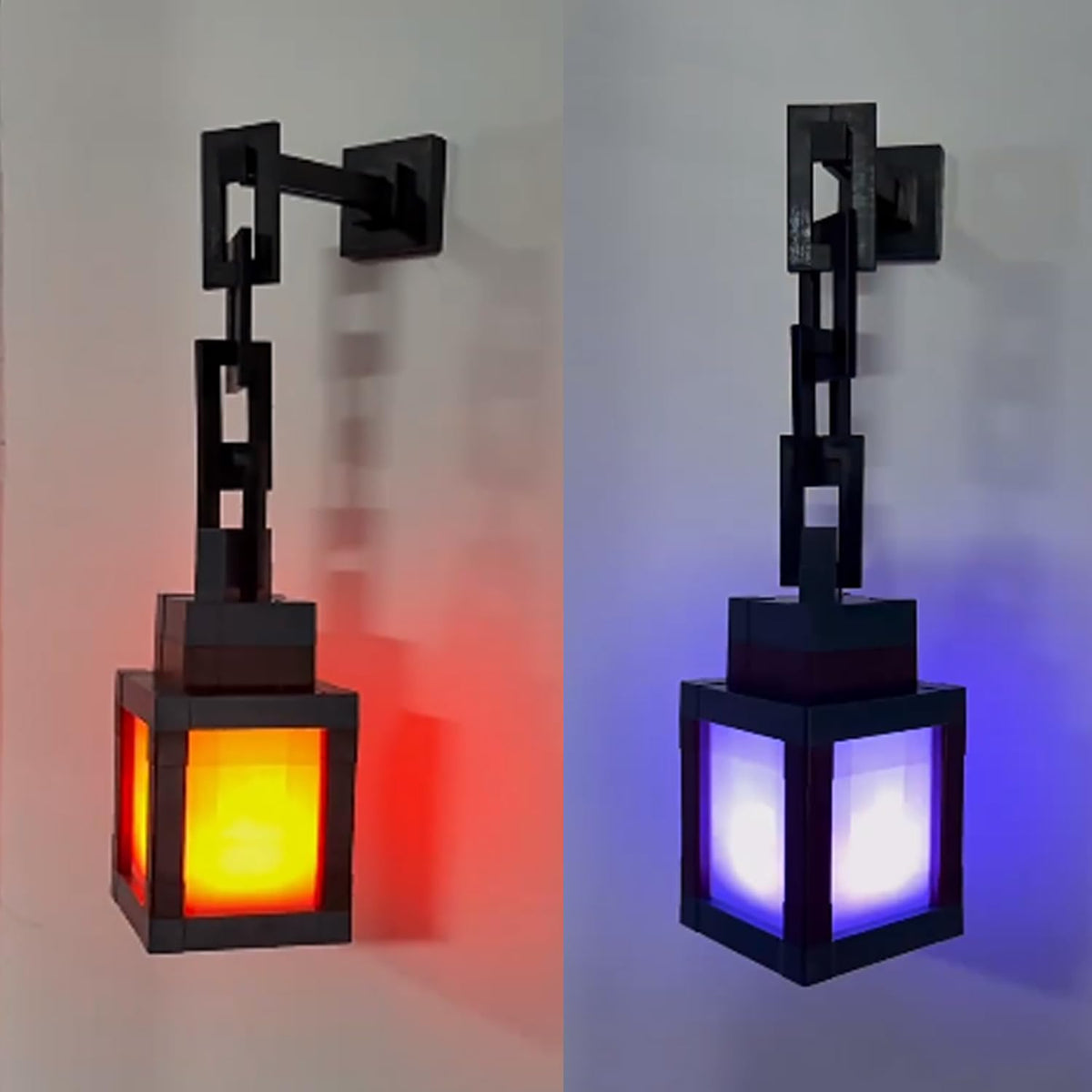 Pixelated Lantern Night Light for Kids Glow LED 16 Colors - LIKEGOR Official Imagery - 8