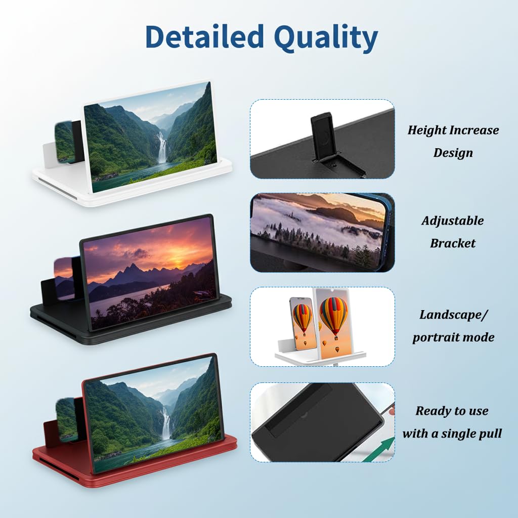 Screen Magnifier for Cell Phone with Adjustable Stand - AIPULL Official Imagery - 6