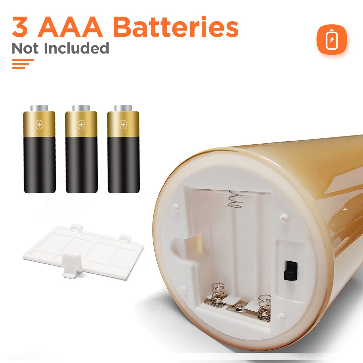 Glass Battery Operated LED Flameless Candles with Remote and - Tyawon Official Imagery - 7