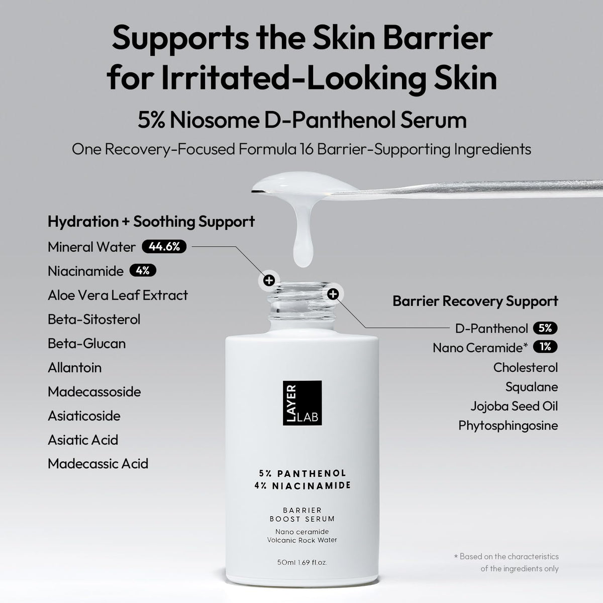 LAYERLAB Barrier Boost Serum Panthenol Niacinamide Face - LAYERLAB Official Imagery - 3