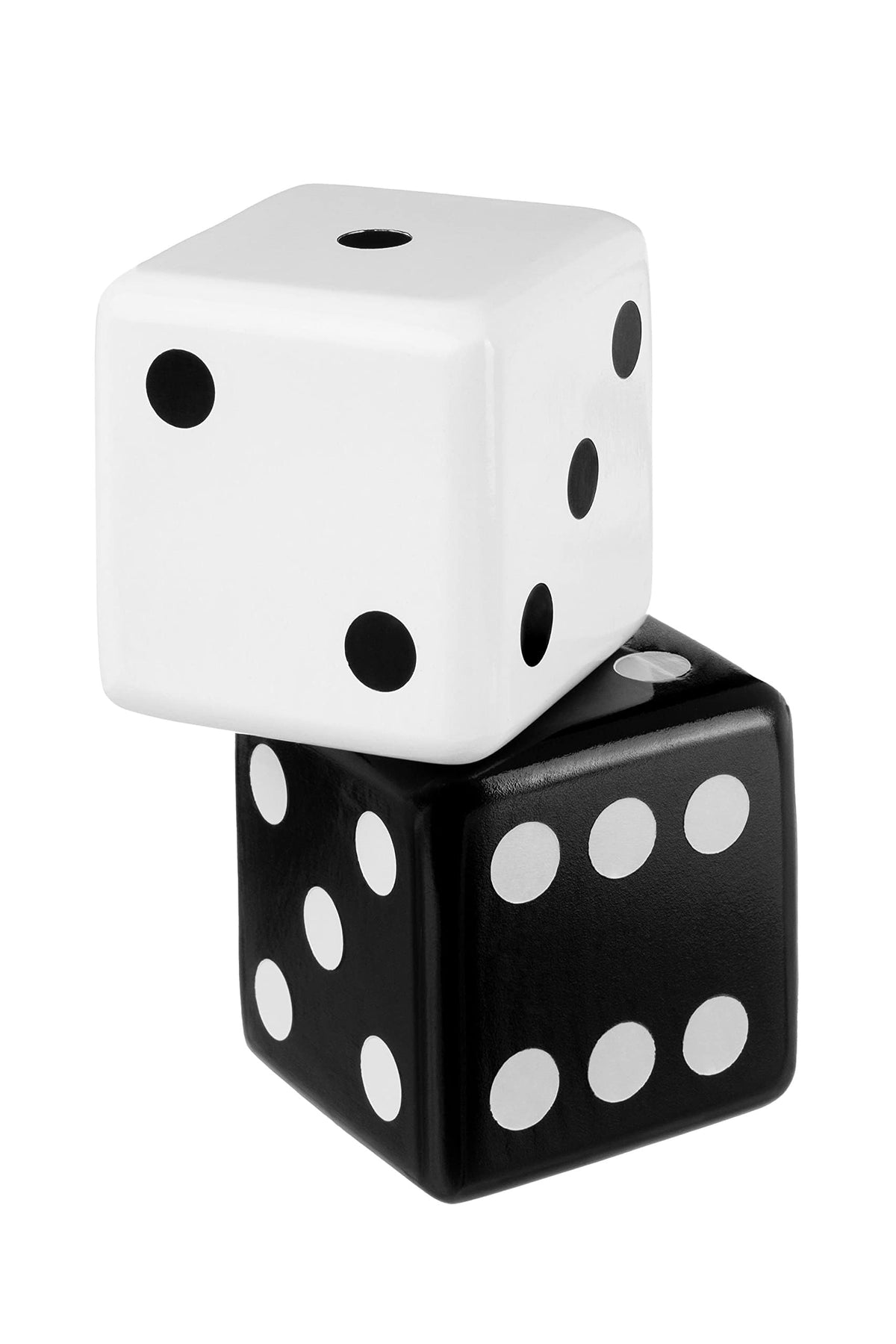 Jumbo Decorative Dice Set of 2 Large Black and White Dice - Olivia Martini Official Imagery - 8