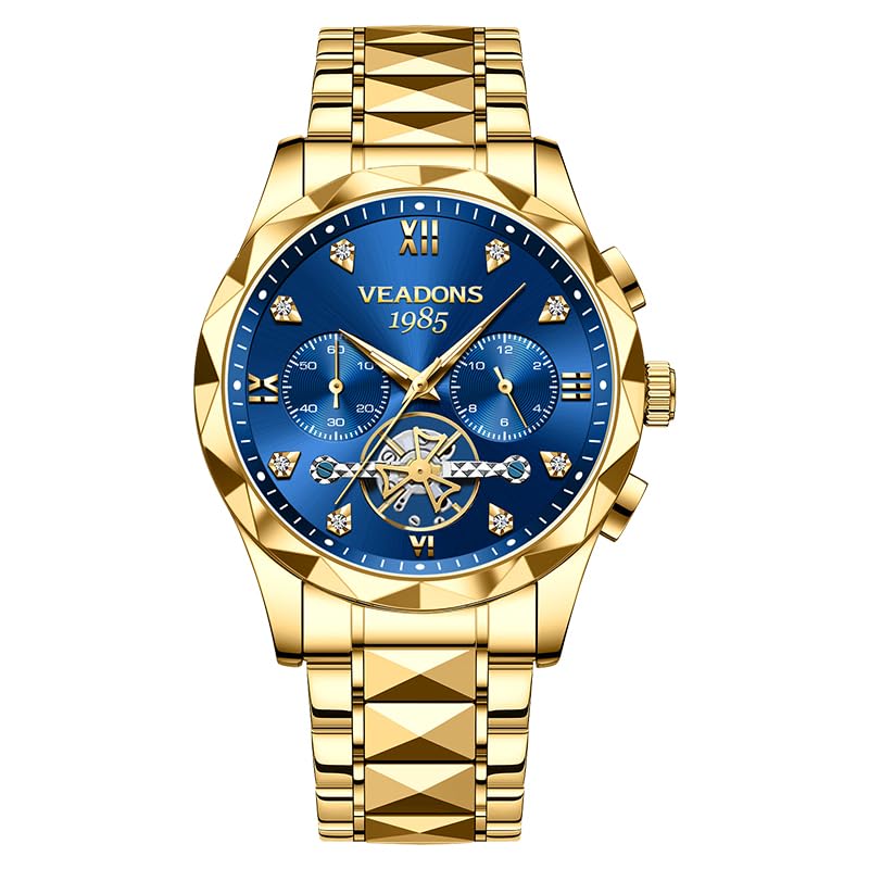 VEADONS Watches for Men Wrist Watches Analog Quartz Dress Watch - Product Imagery