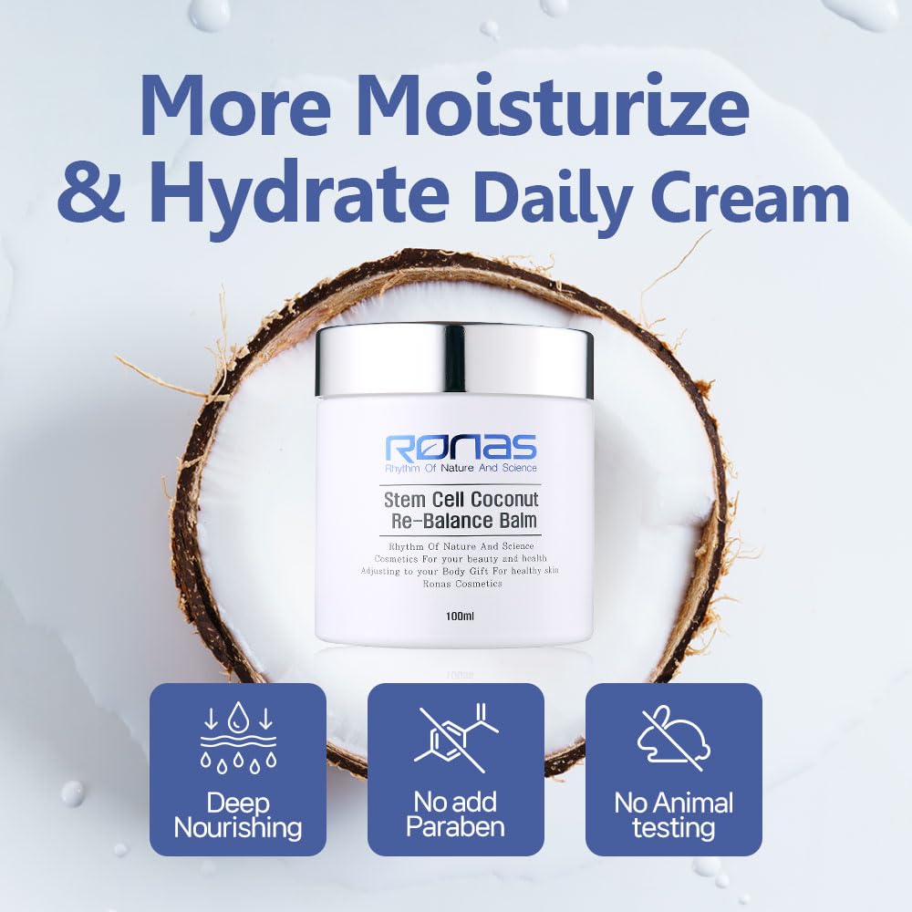 Ronas Stem Cell Coconut Rebalance Balm Anti Aging Cream Face - Ronas Official Imagery - 3