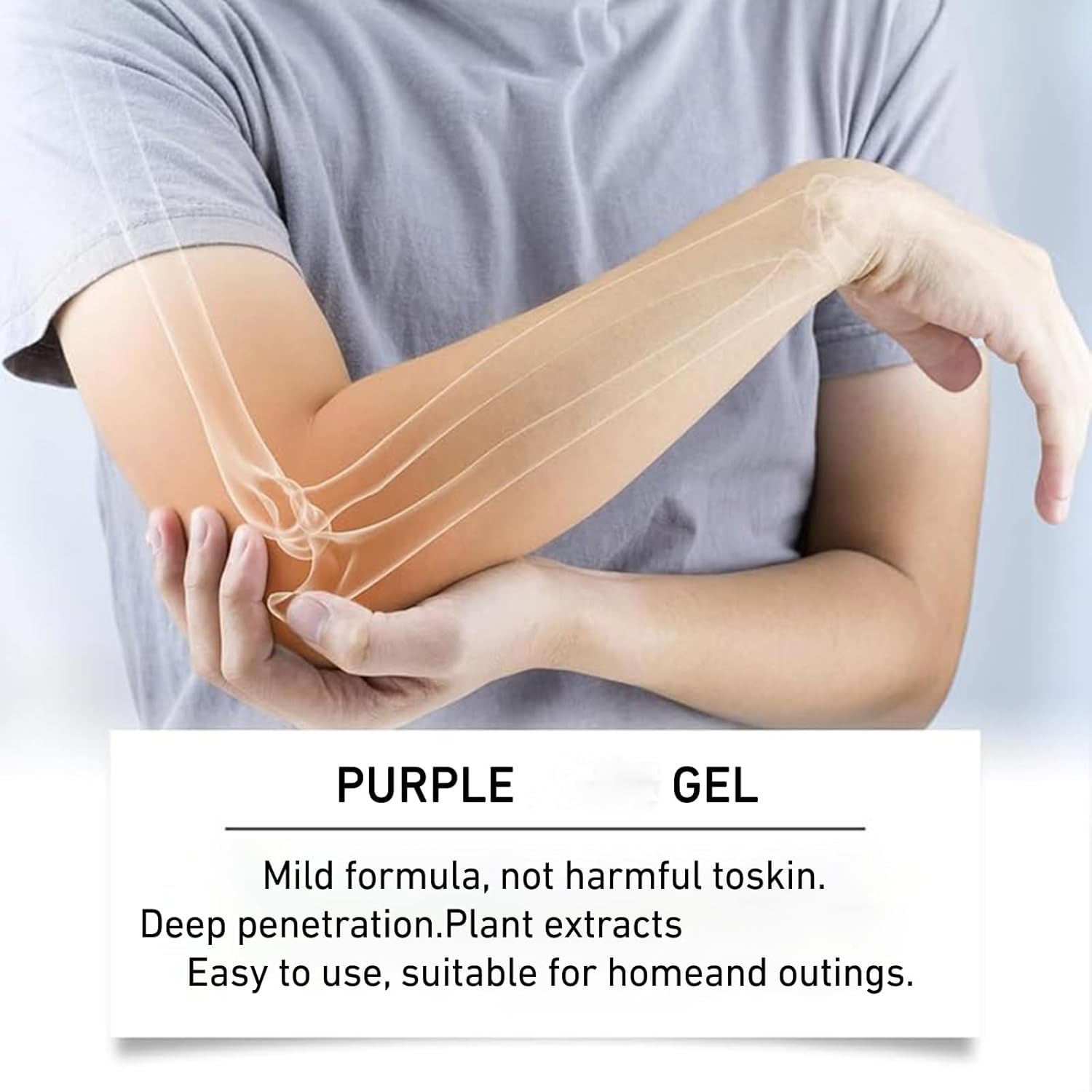 WUIAOCIT purple gel massage cream for full body use, 2-pack, designed as a body lubricant for smooth, relaxing massages.
