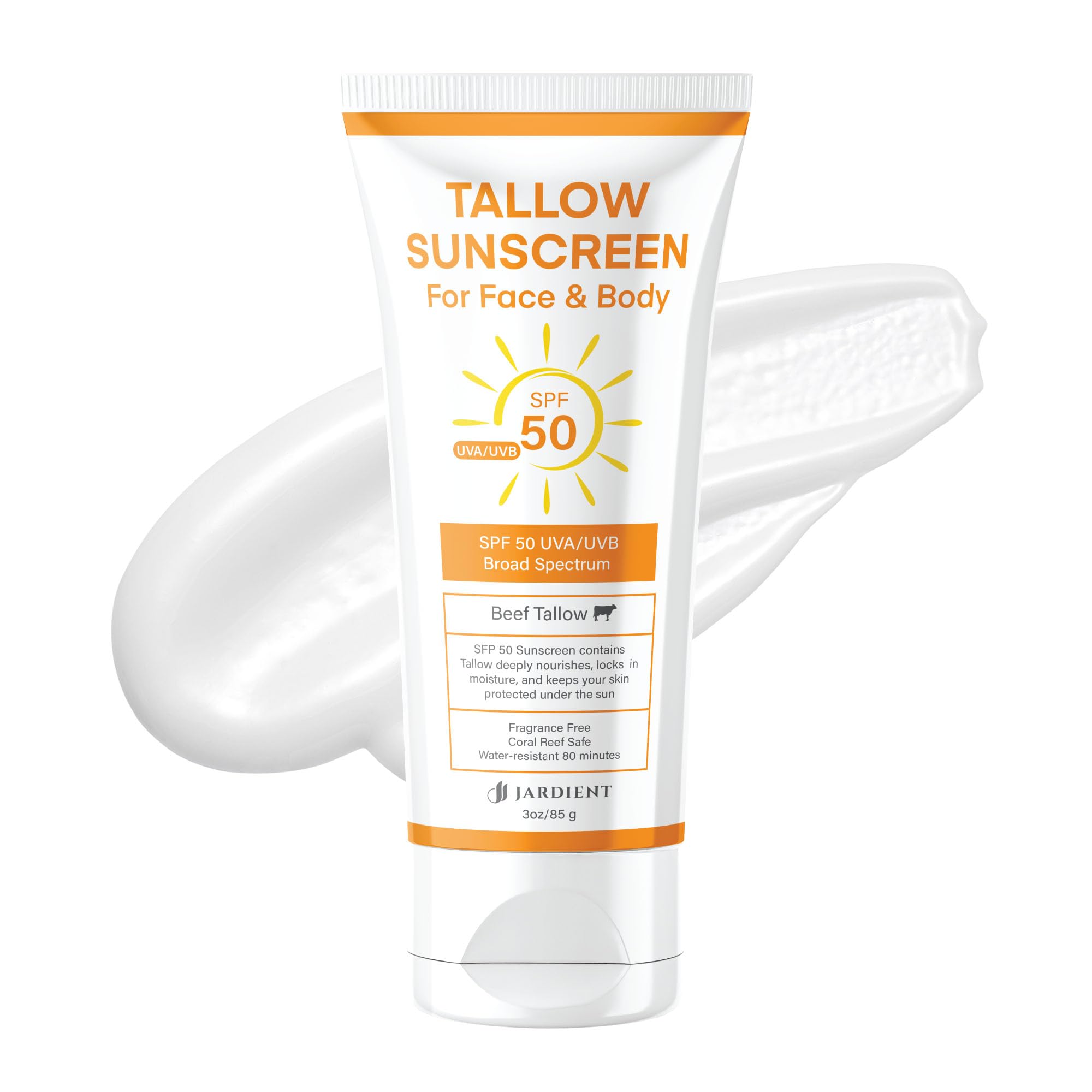 Beef Tallow Sunscreen SPF 50 with Mineral Instant Sun - Jardient Official Imagery - 2
