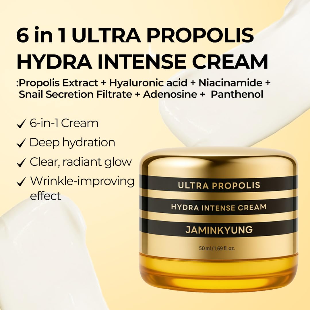 Triple Propolis Snail Mucin Face Cream Korean Glass Skin - Jaminkyung Official Imagery - 3