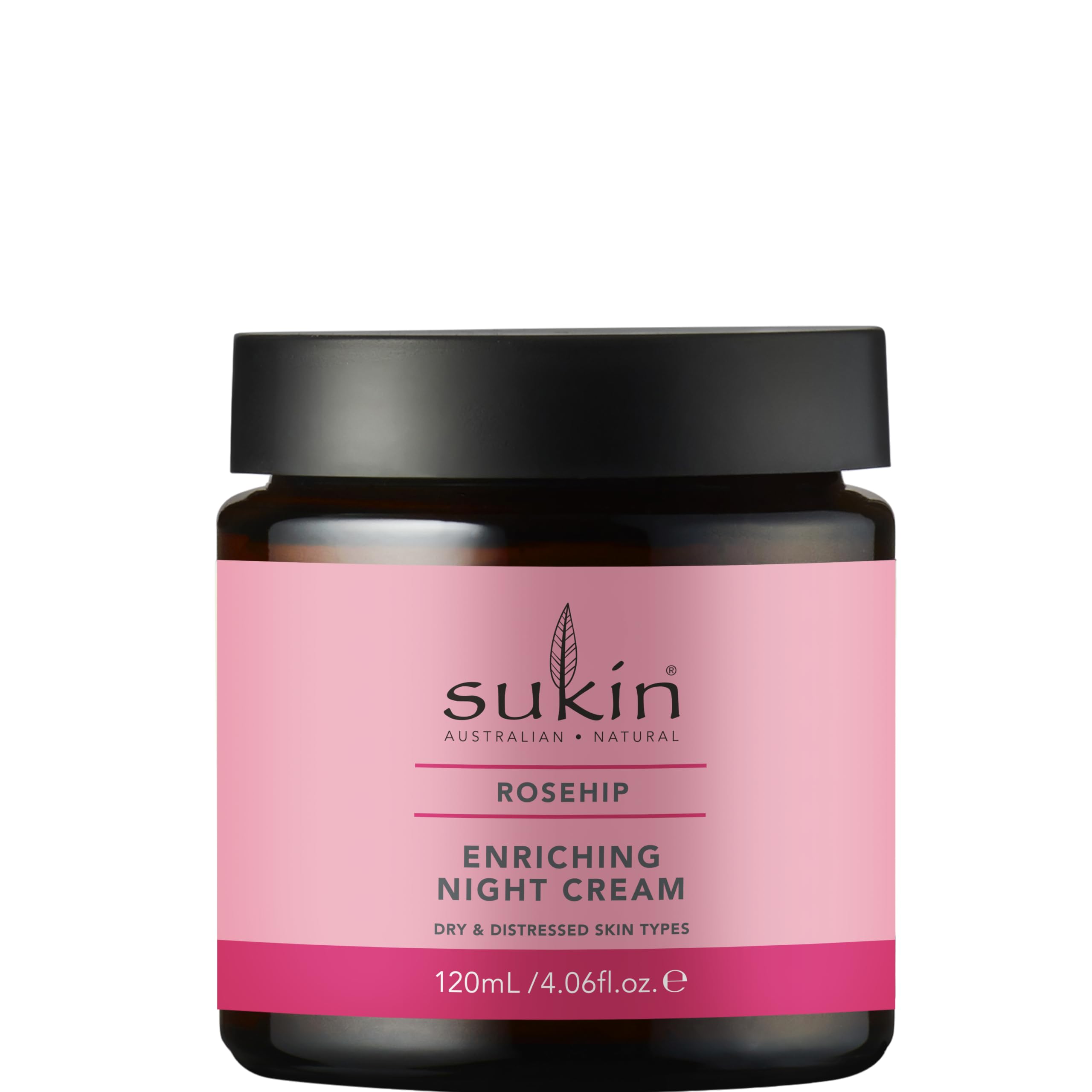 sukin Rosehip Enriching Night Cream for Women - 4.06 oz Cream
