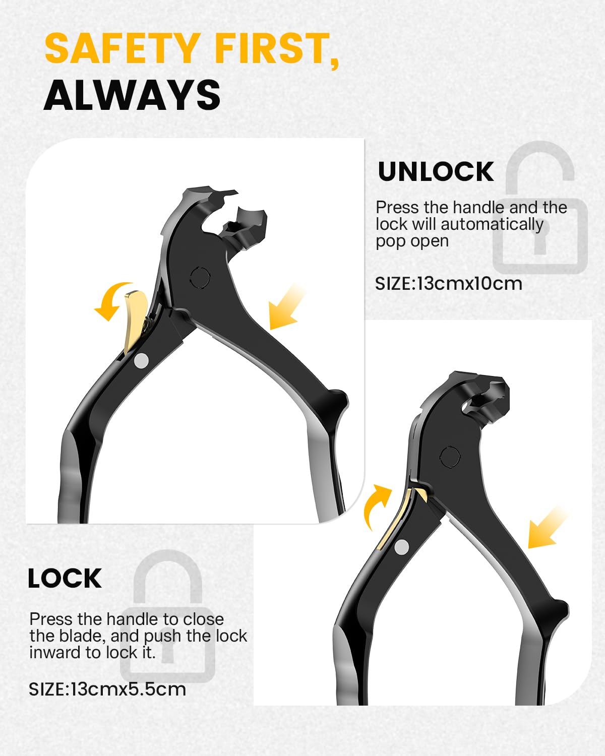BEZOX Long Handle Toenail Clippers for Seniors