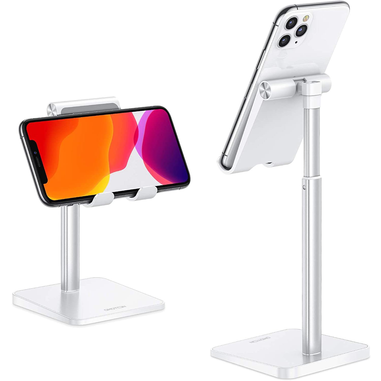 OMOTON CA02 Cell Phone Stand with Charging Hole for Desk Lightwei by OMOTON - Angle View 1