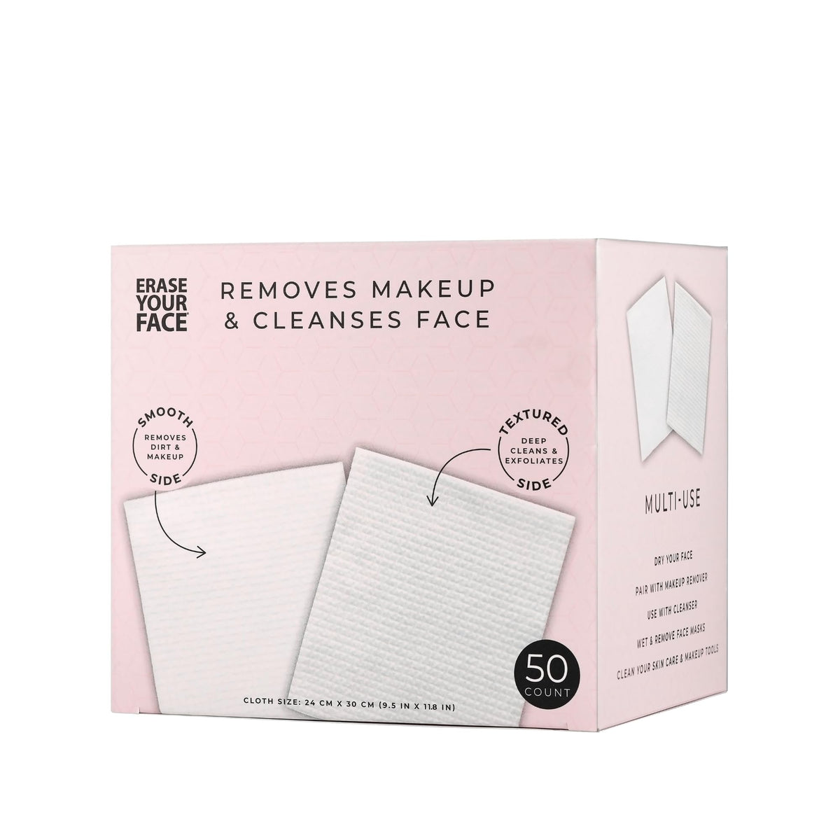 Erase Your Face 50pc Biodegradable Cleansing Face Cloths - ERASE YOUR FACE Official Imagery - 8