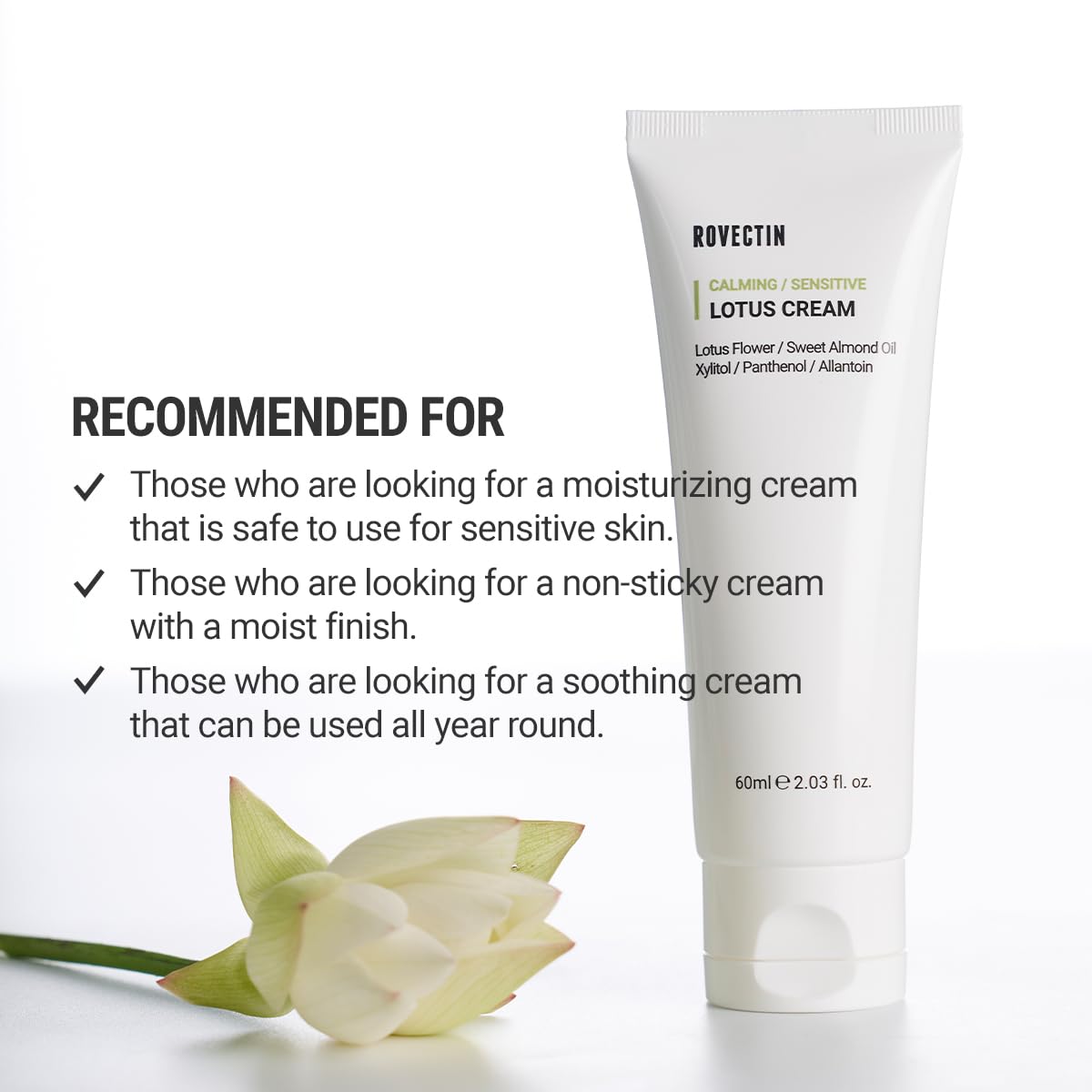 ROVECTIN Calming Lotus Water Cream - ROVECTIN Official Imagery - 4