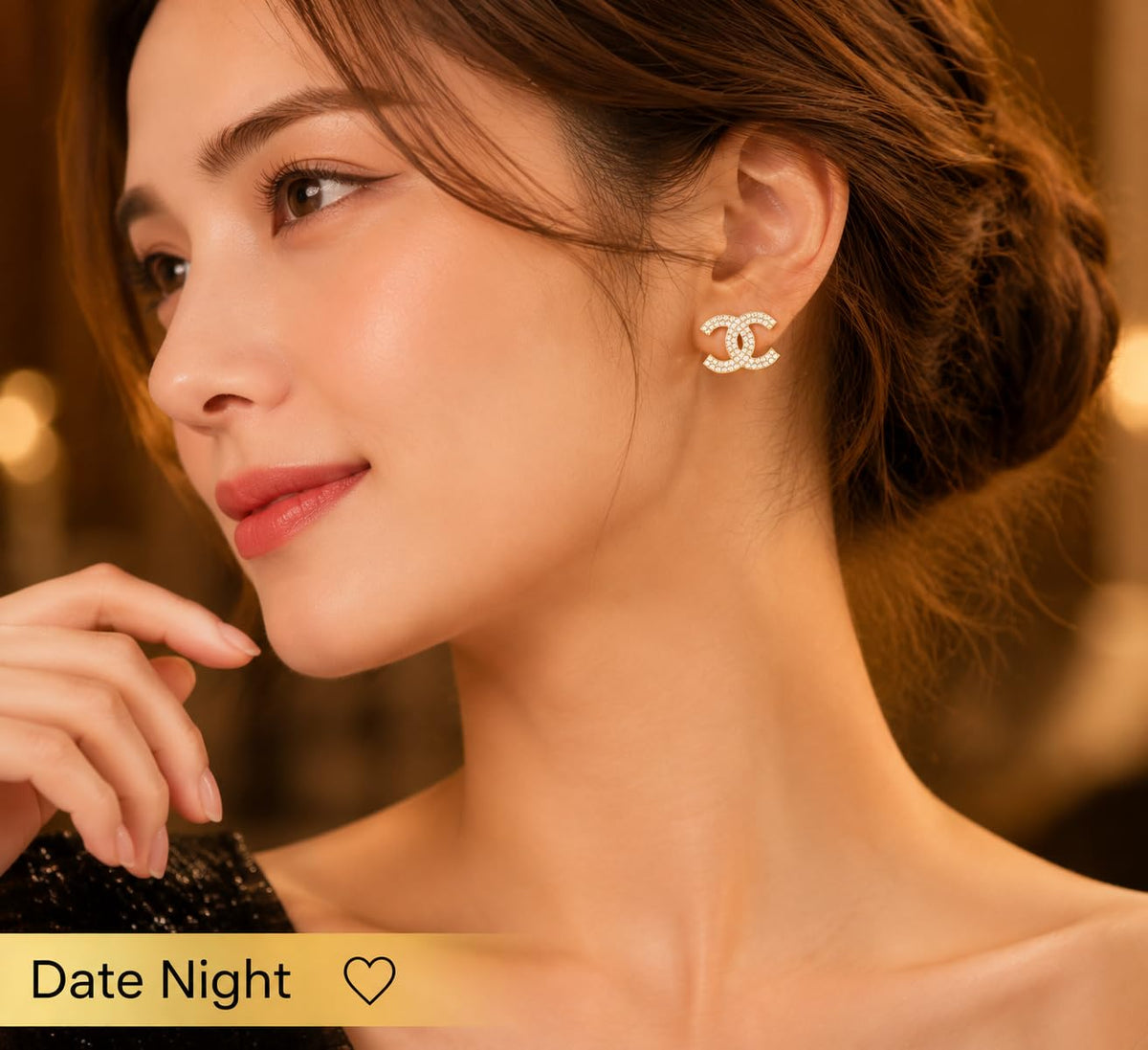 Women s sparkling fully pav set intertwined stud earrings - Premium Selection Official Imagery - 4