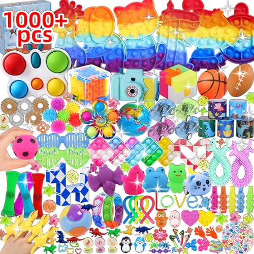 1000 Pcs Party Favors for Kids, Fidget Toys Bulk, Birthday Gift - Product Imagery