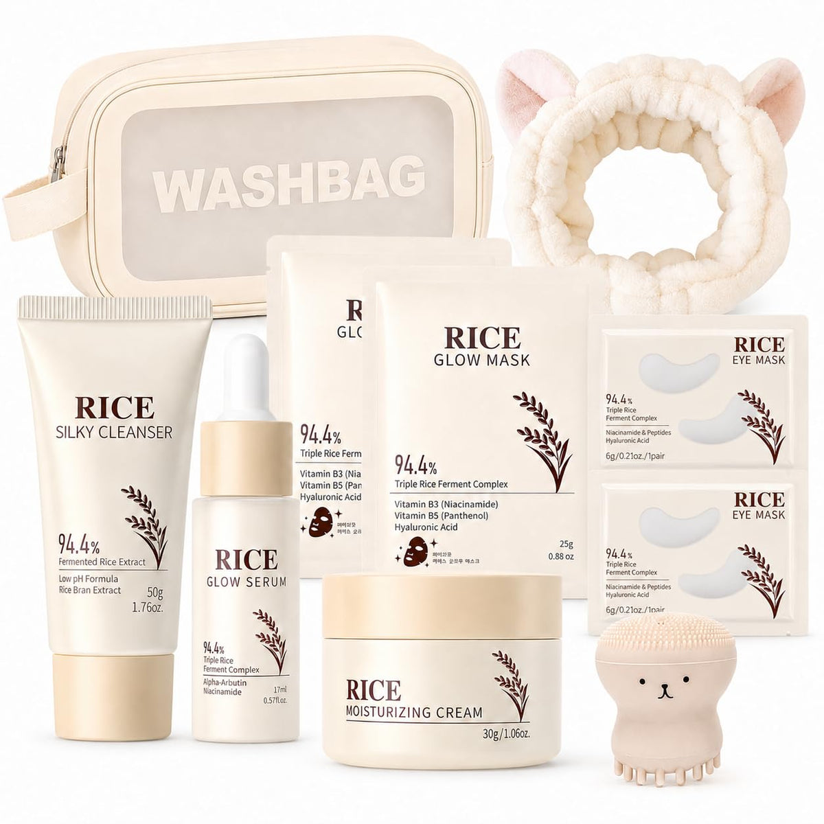 10PCS Rice Skincare Sets Korean Skin Care Kit Face Care Set - MrCuvaryas Official Imagery - 2