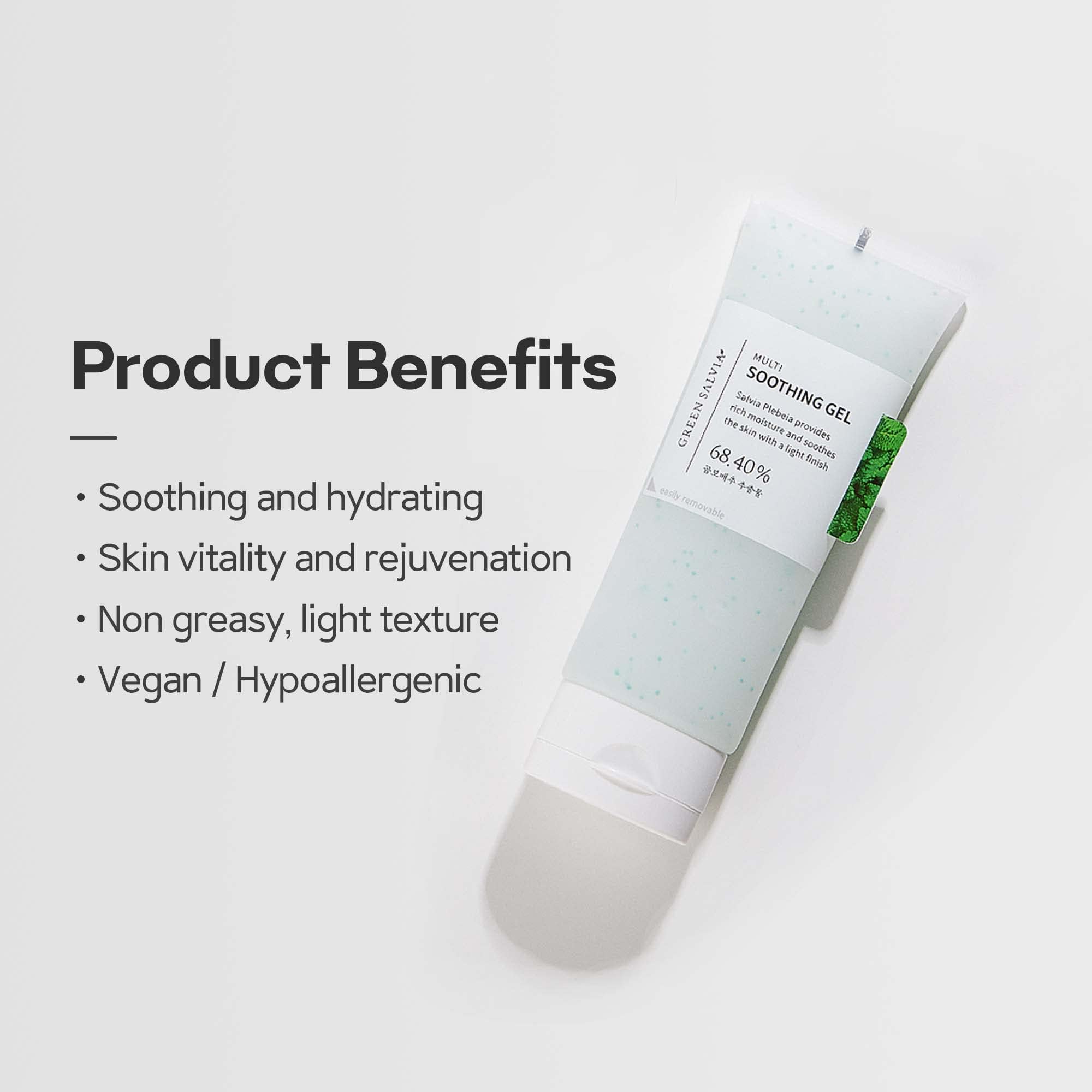 Green Salvia Multi Soothing Gel Moisturizer (70ml) - MEIDEME