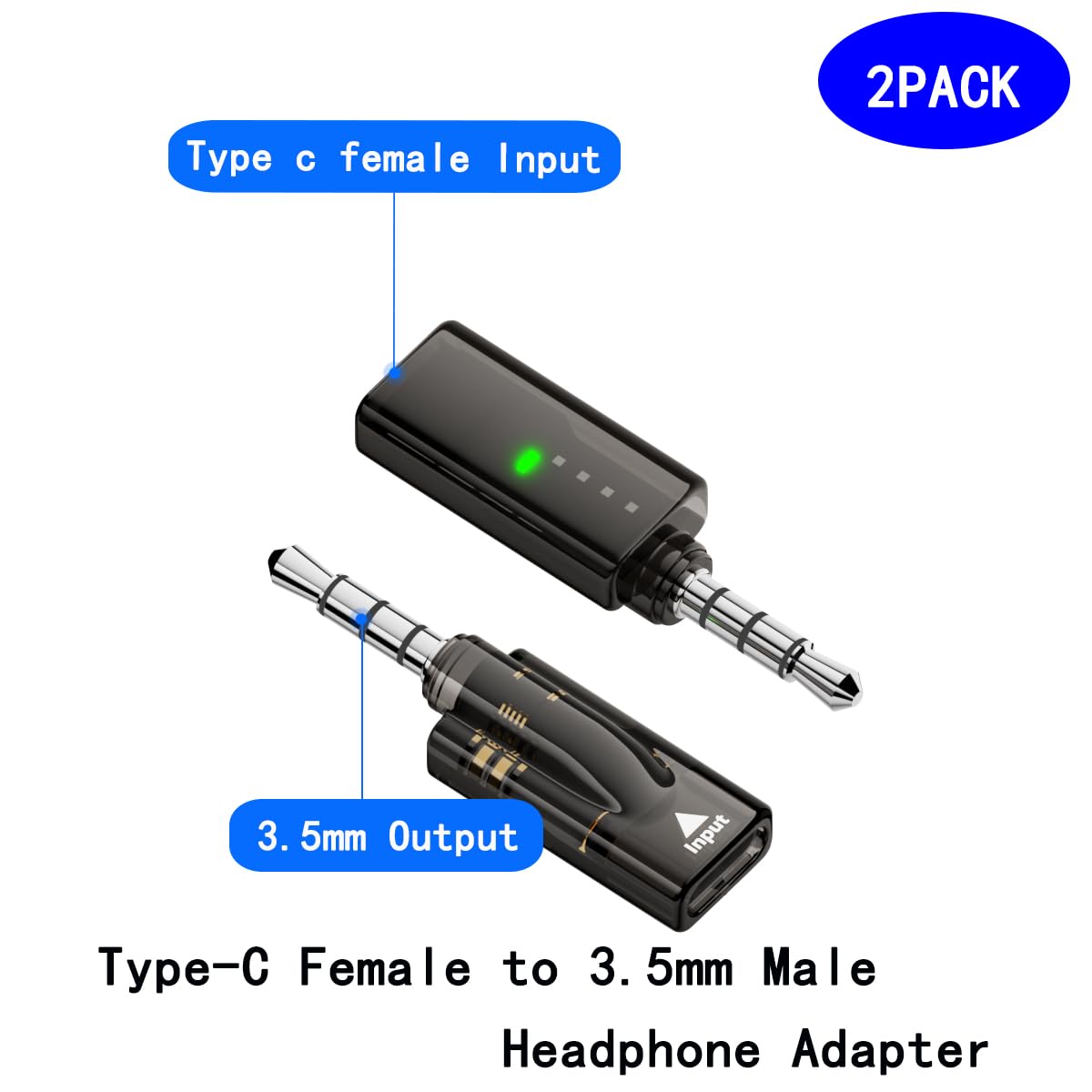 rgzhihuifz Headphone Jack Adapter,TypeC Female to 3.5mm Male Audio Cable Adapter,Dongle Compatible with MP3 Players, CD Players, Laptops, Tablets, Smartphone, Earbuds and Accessories