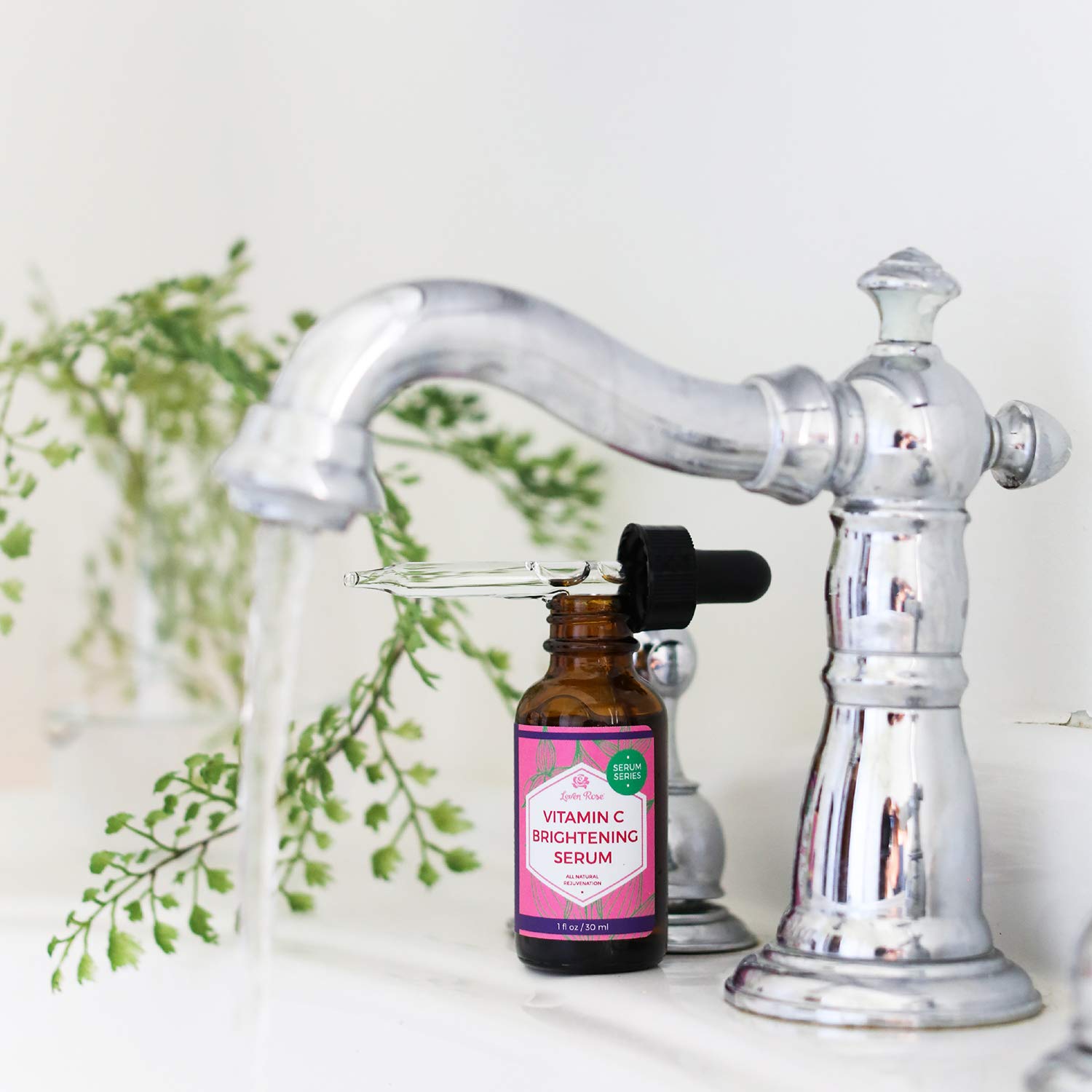 Vitamin C Brightening Serum by Leven Rose 100% Natural Dark Spot Remover for - Leven Rose Official Product View 3