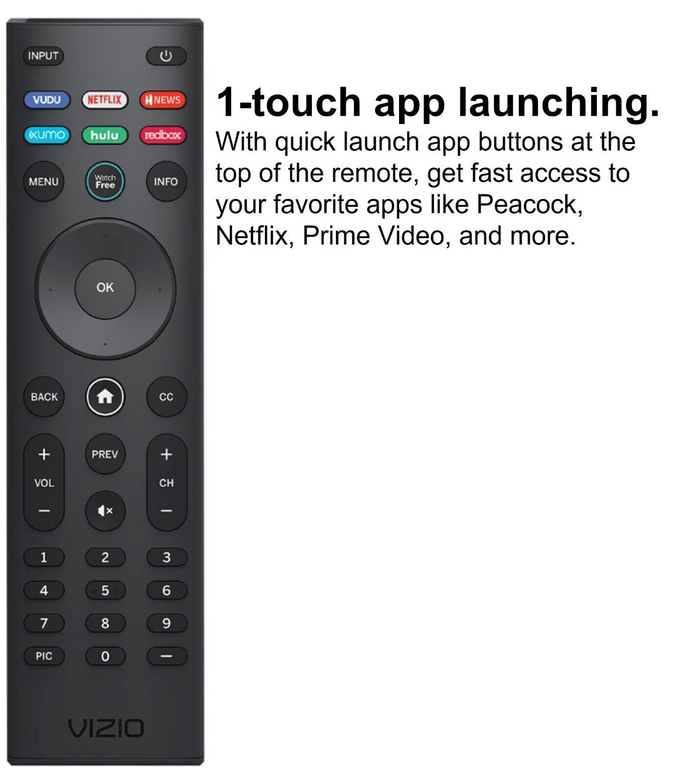 VIZIO SmartCast Universal Remote Control - Smart Remote Replaceme - VIZIO Official Product View 7