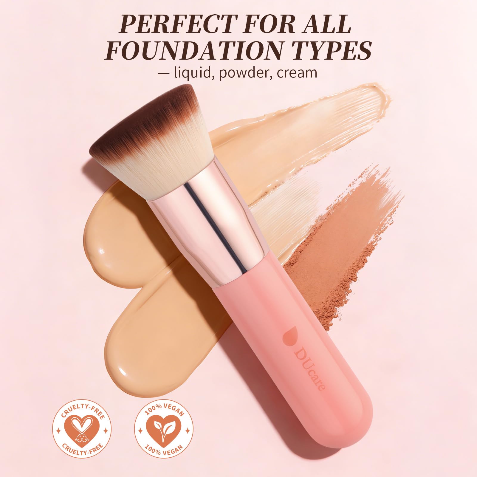 DUcare Foundation Brush for Liquid Makeup,Flat Top Kabuki Foundation B - View 9