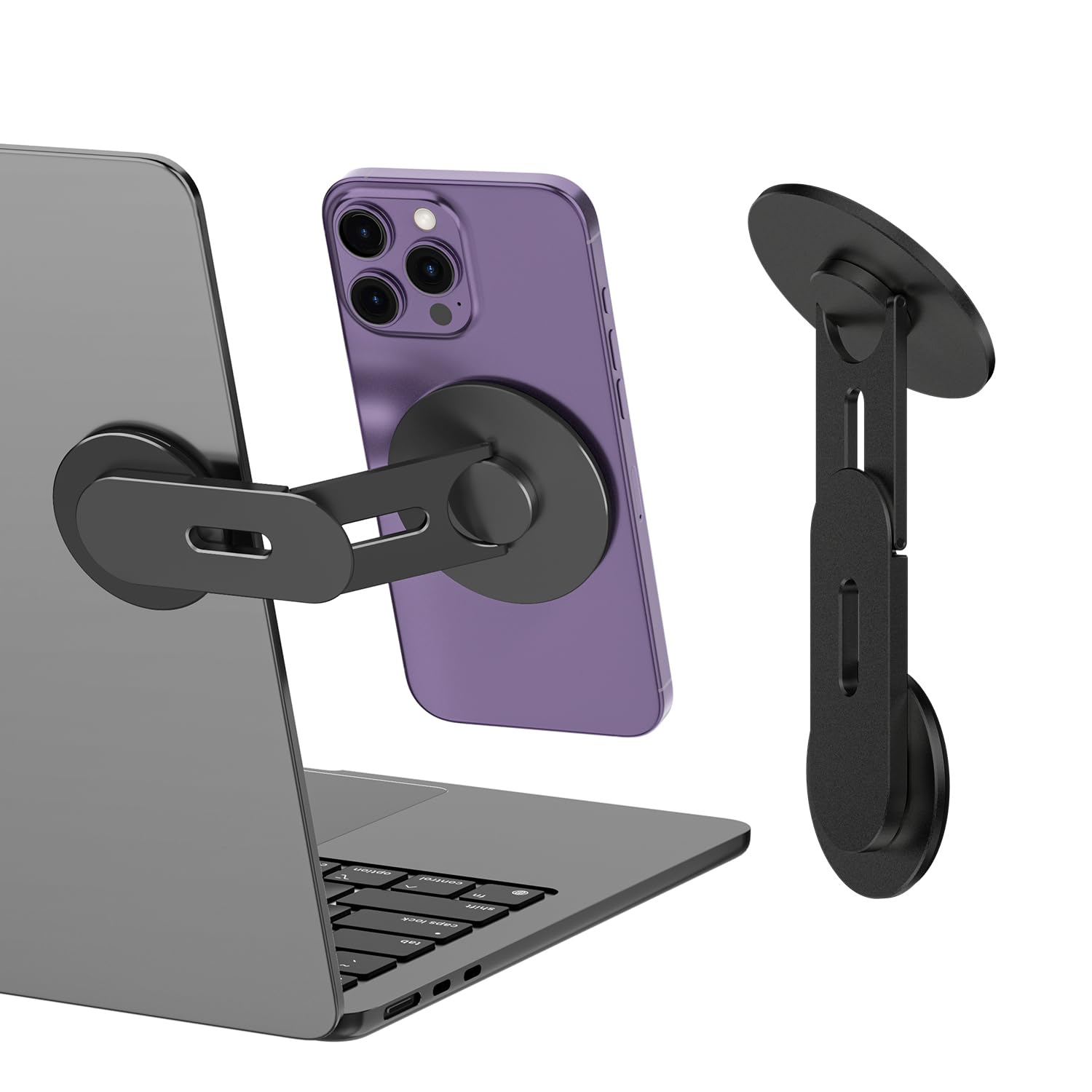 CloudValley Magnetic Laptop Phone Holder, 360° Rotating Mount