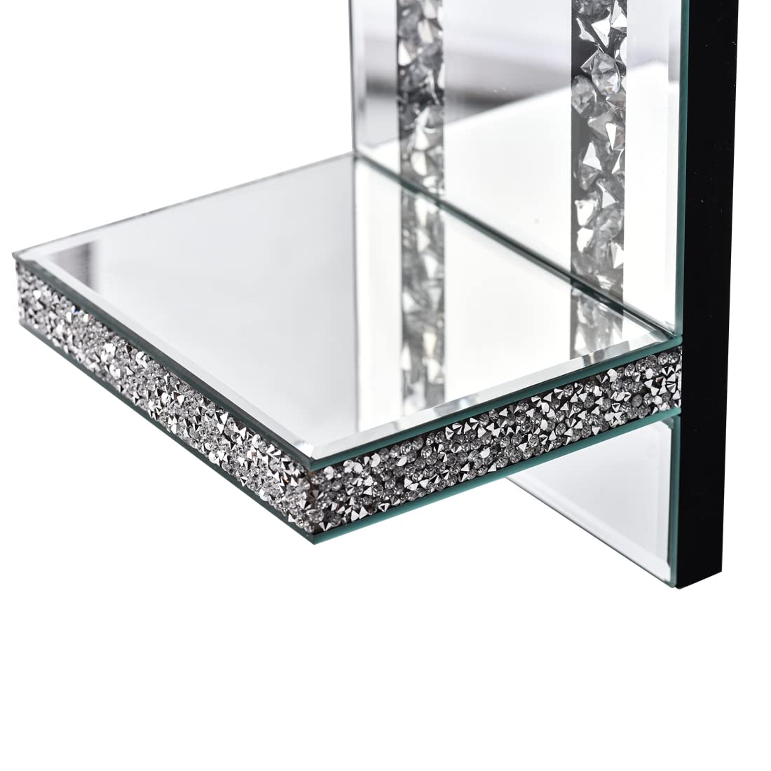 Mirrored Wall Candle Sconces Holder Set of 2 Wall Decor - Aeveco Official Imagery - 8