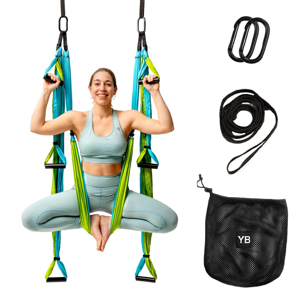 Swing Set for Back Pain Relief Inversion Therapy - Yoga Trapeze Official Imagery - 1