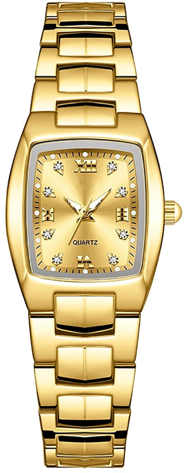 Women s Two Tone Gold Tonneau Quartz Watch Elegant - GOODLIYA Official Imagery - 4