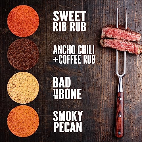 The Spice Lab Grilling Spices and Seasonings Gift Set Kit, 4 BBQ - Product Imagery