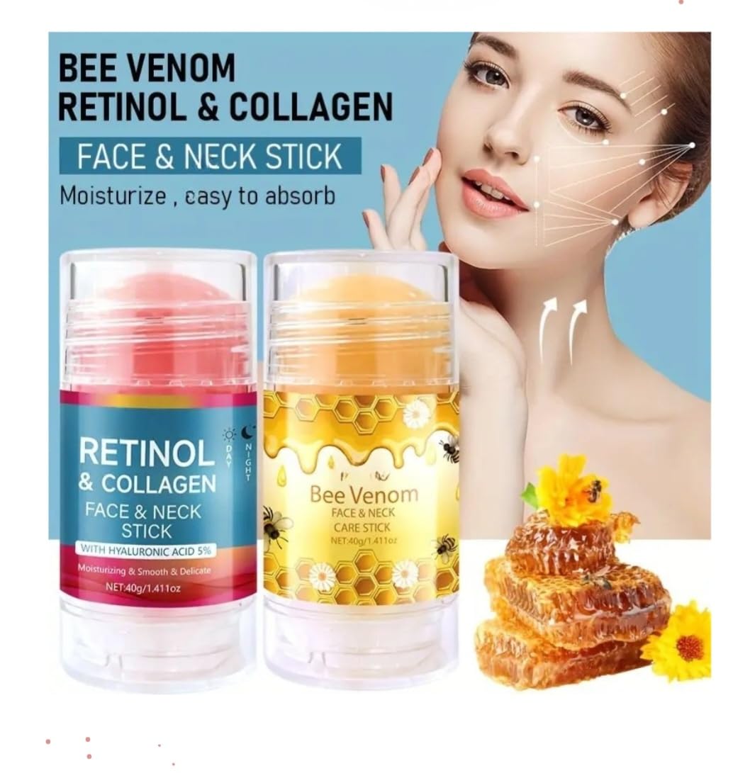 Retinol Collagen Face &amp; Neck Stick and Bee Venom Cream - Generic