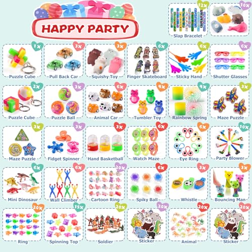 300 PCS Party Favor for Kids Goodie Bags Stuffers, Treasure Box - Product Imagery