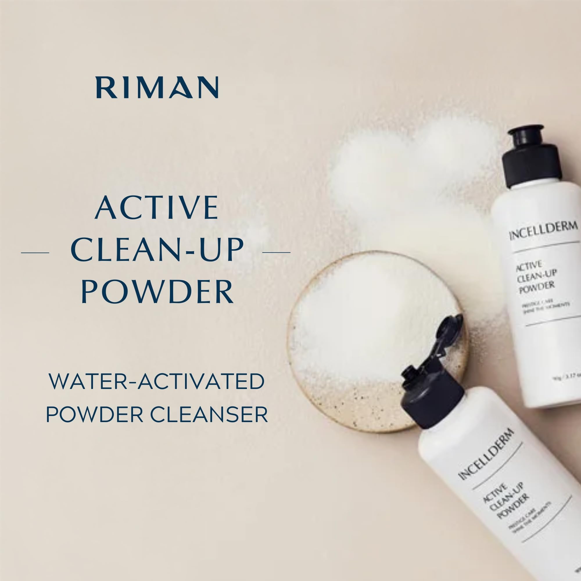 INCELLDERM Active Clean-Up Powder 90g (3.17oz) - INCELLDERM