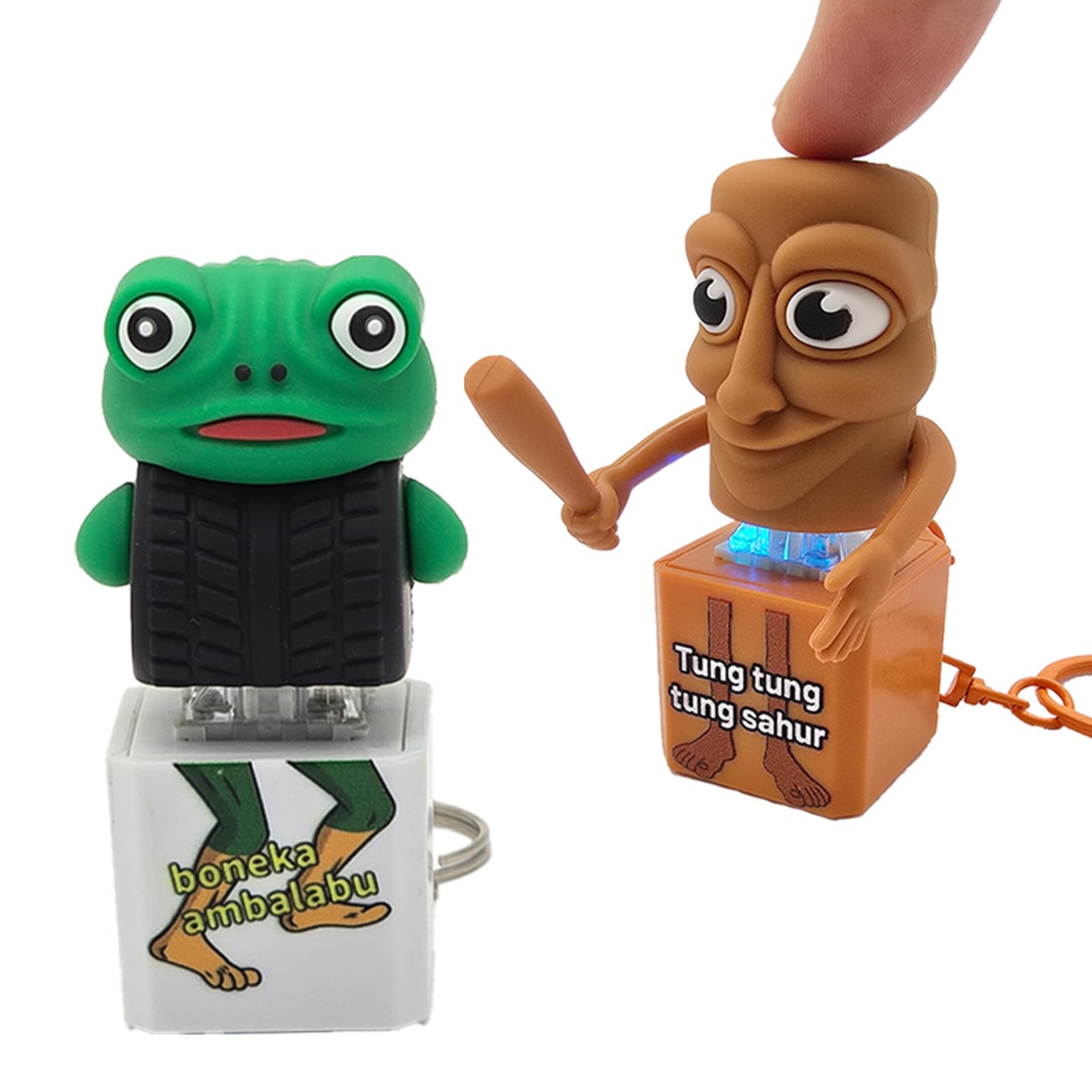 Tung Tung Tung Sahur Clicker Fidget 2 Pack, Sound and LED - Product Imagery