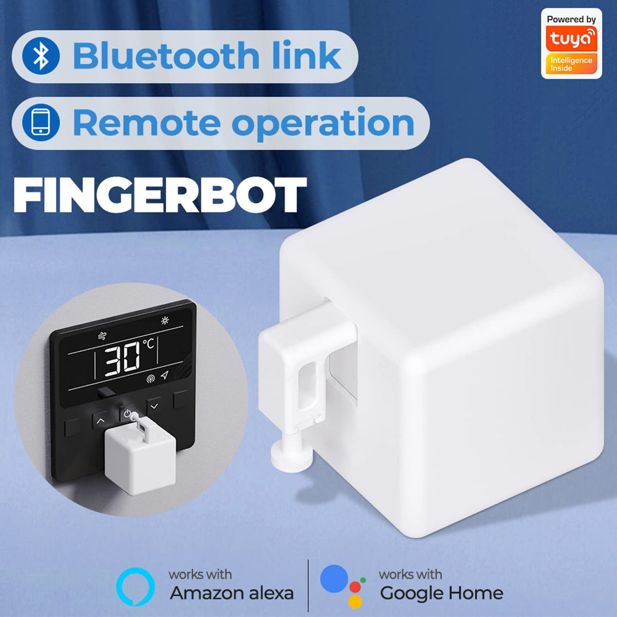 Smart Switch Button Pusher Bluetooth Fingerbot Plus with - Gaoducash Official Imagery - 4