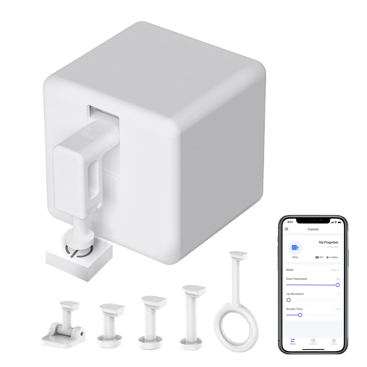 Smart Switch Button Pusher Bluetooth Fingerbot Plus with - Gaoducash Official Imagery - 2