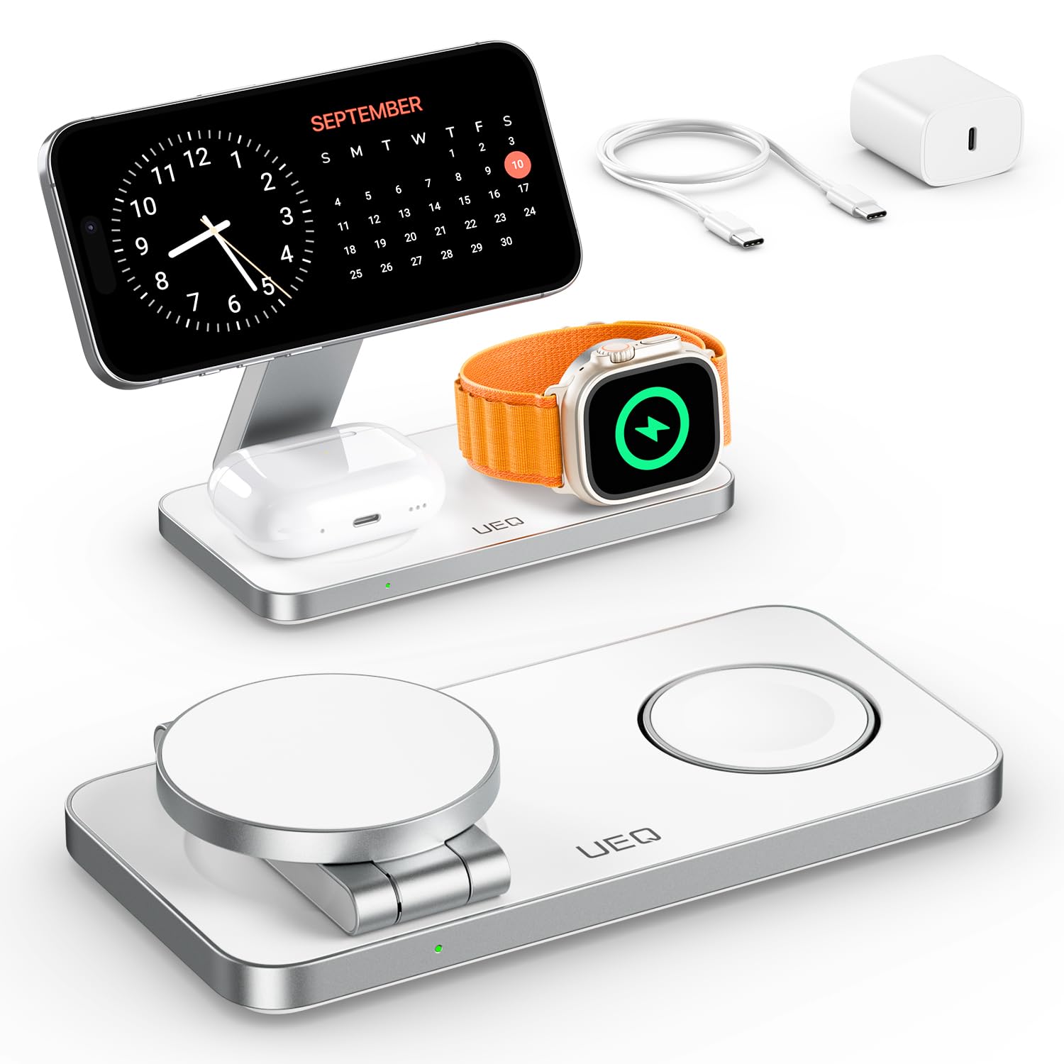 UEQ Foldable 3 in 1 Wireless Charging Station for Apple Magsafe Charge - View 10