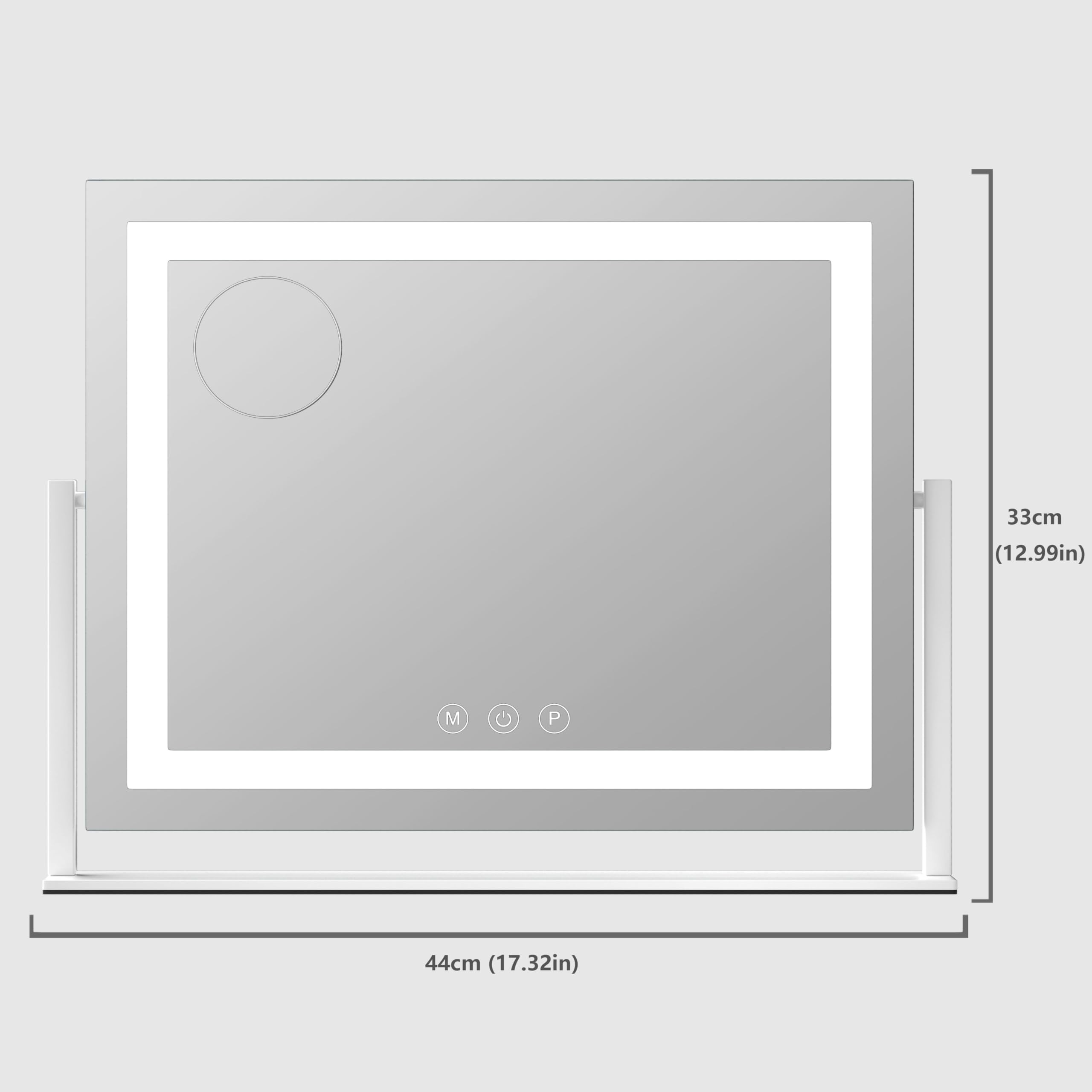 Gvnkvn Lighted Makeup Mirror, 17.3"x13" Hollywood Vanity Mirror w - Gvnkvn Official Product View 2