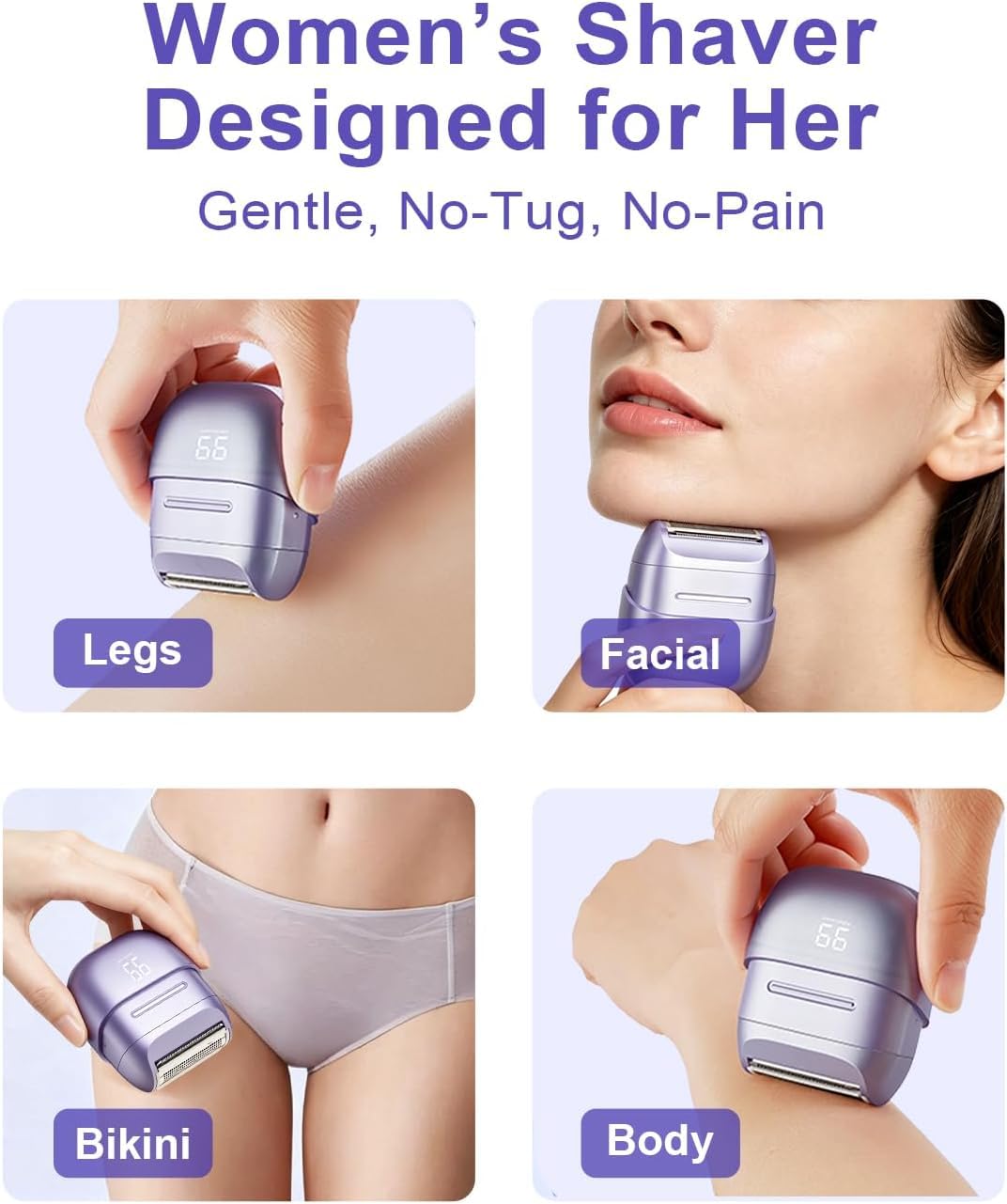 Electric Shaver for Women Waterproof Mini Electric Razors - unimiko Official Imagery - 4
