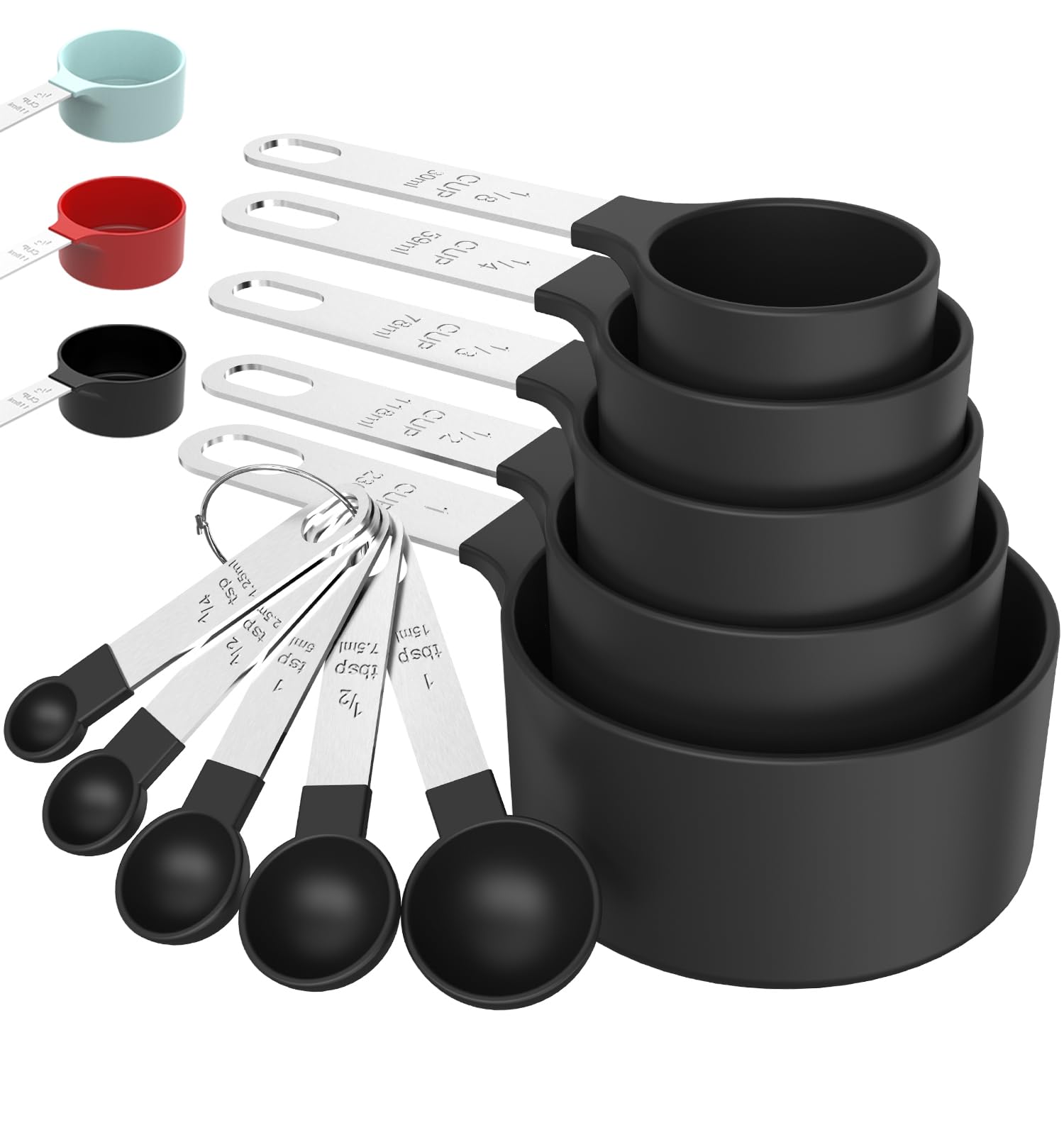 TILUCK Measuring Cups & Spoons Set, Stackable Cups and Spoons by TILUCK - Angle View 1