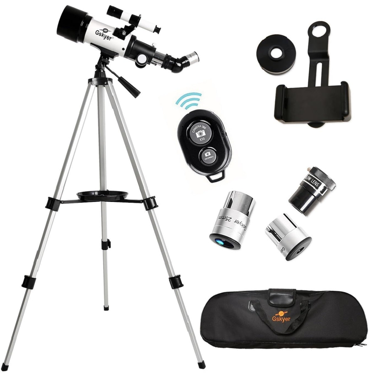 Gskyer Telescope 70mm Aperture 400mm AZ Mount Astronomical - Gskyer Official Imagery - 3