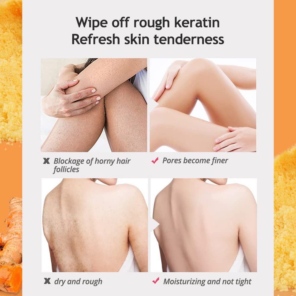 Liyalan Turmeric Body Scrub Moisturizing and Exfoliating Body, Face, Hand, Foot - LIYALAN Official Product View 5