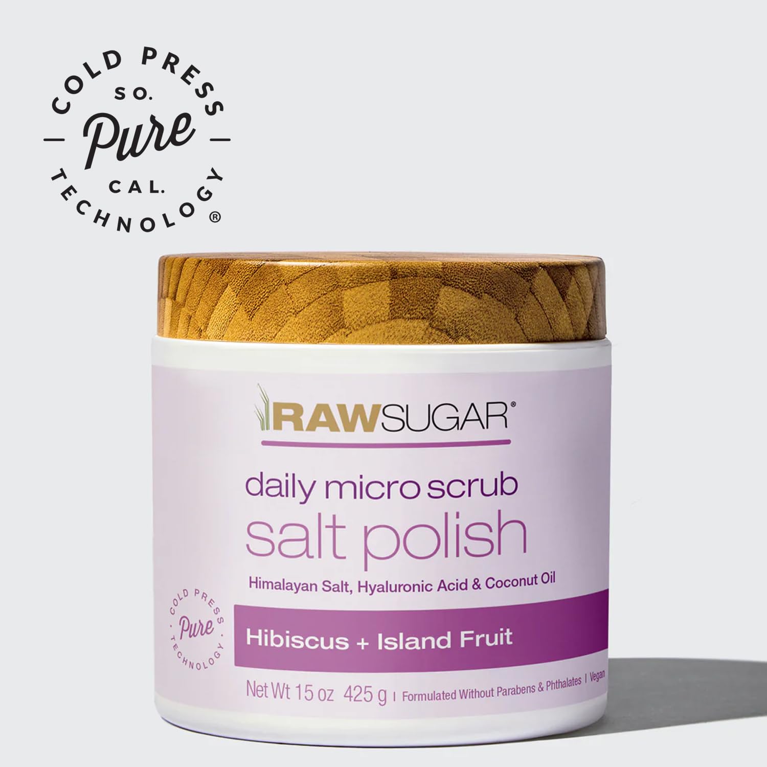 RAW SUGAR RawSugar Daily Micro Salt Scrub for Body, Exfoliates & Brightens - RAW SUGAR Official Product View 4