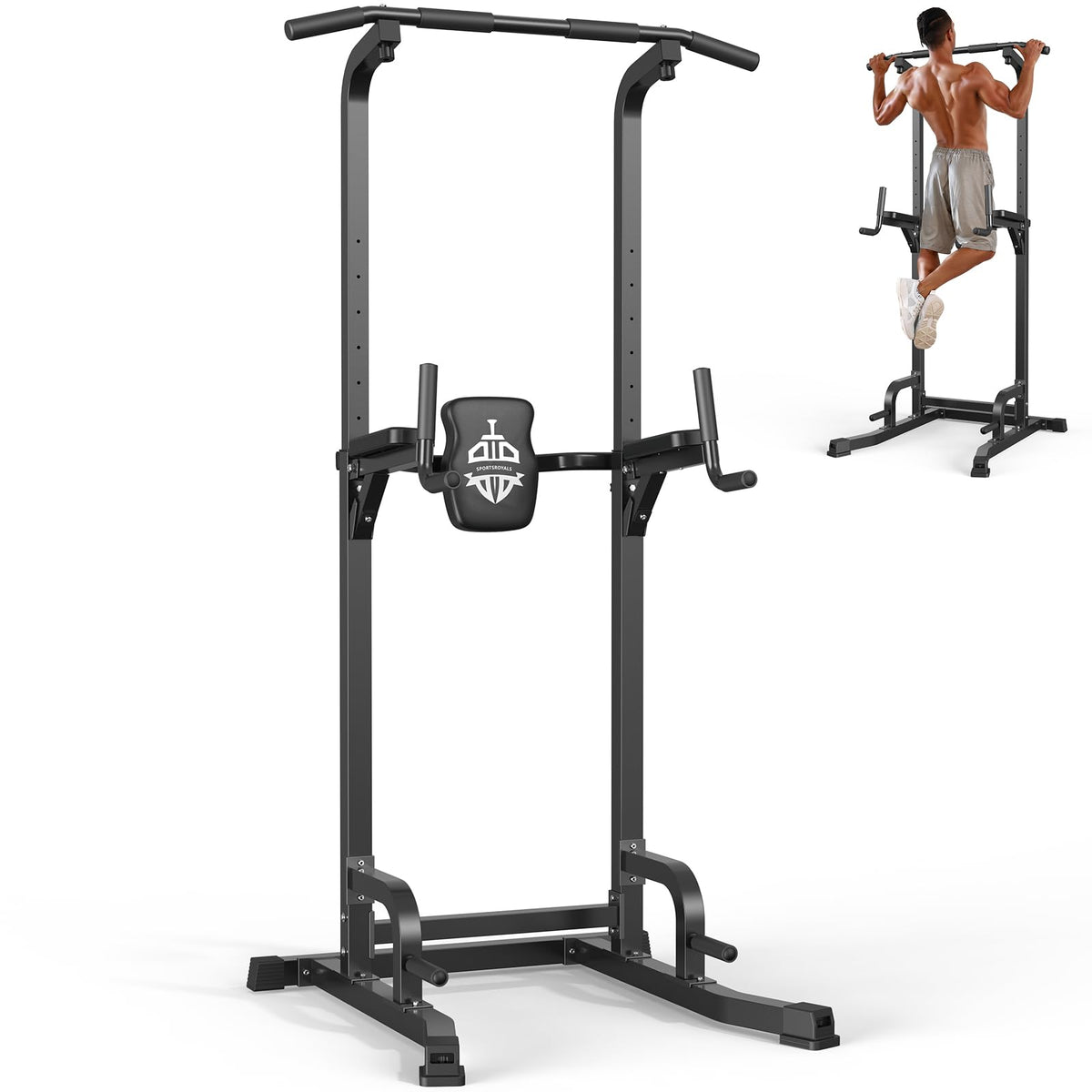 SPORTSROYALS Free Standing Pull Up Bar Power Tower for Home - Sportsroyals Official Imagery - 1